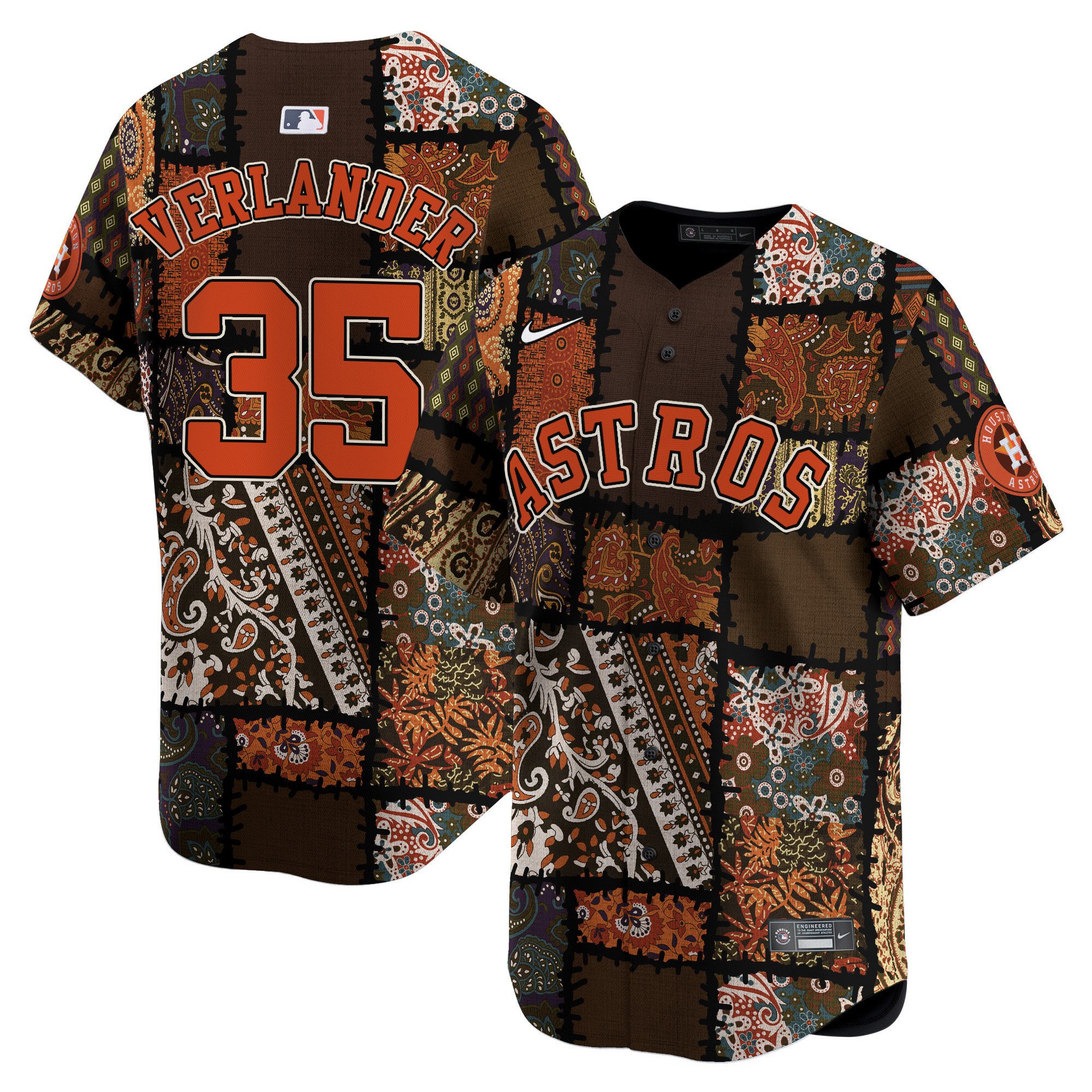 Justin VerlanderUnisex Houston Astros Hippie Vapor Premier Limited Printed Jersey - Printed
