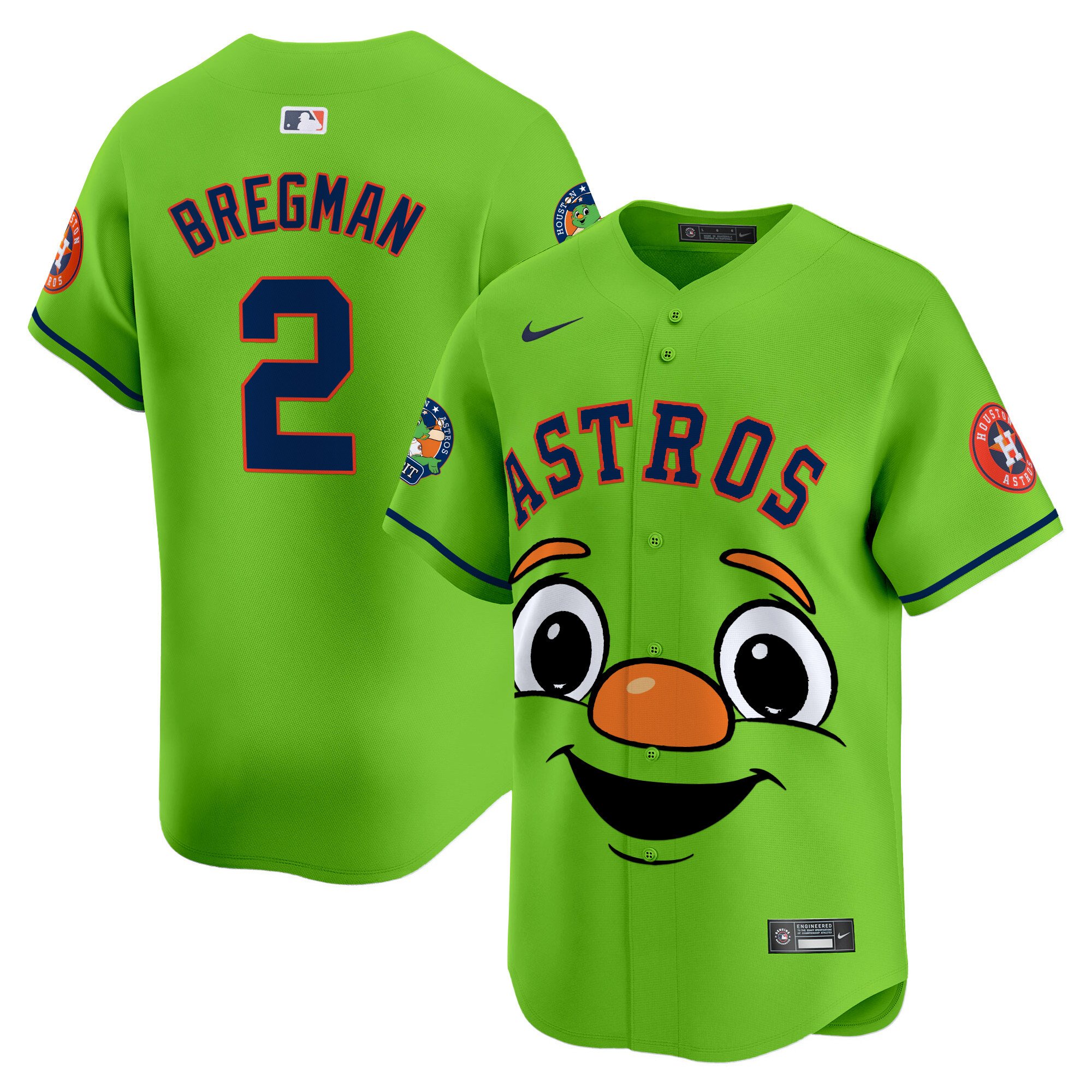 Men Alex Bregman Houston Astros Orbit Vapor Premier Limited Jersey - Printed