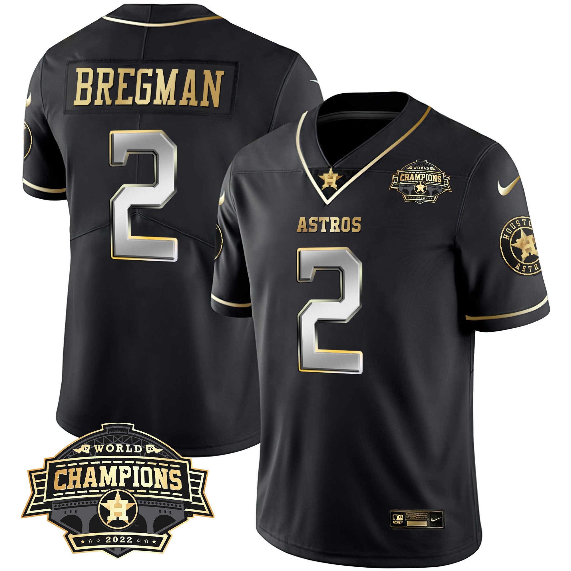 Men Alex Bregman Men's Houston Astros 2022 Champions Vapor Limited Jersey Ã± All Stitched