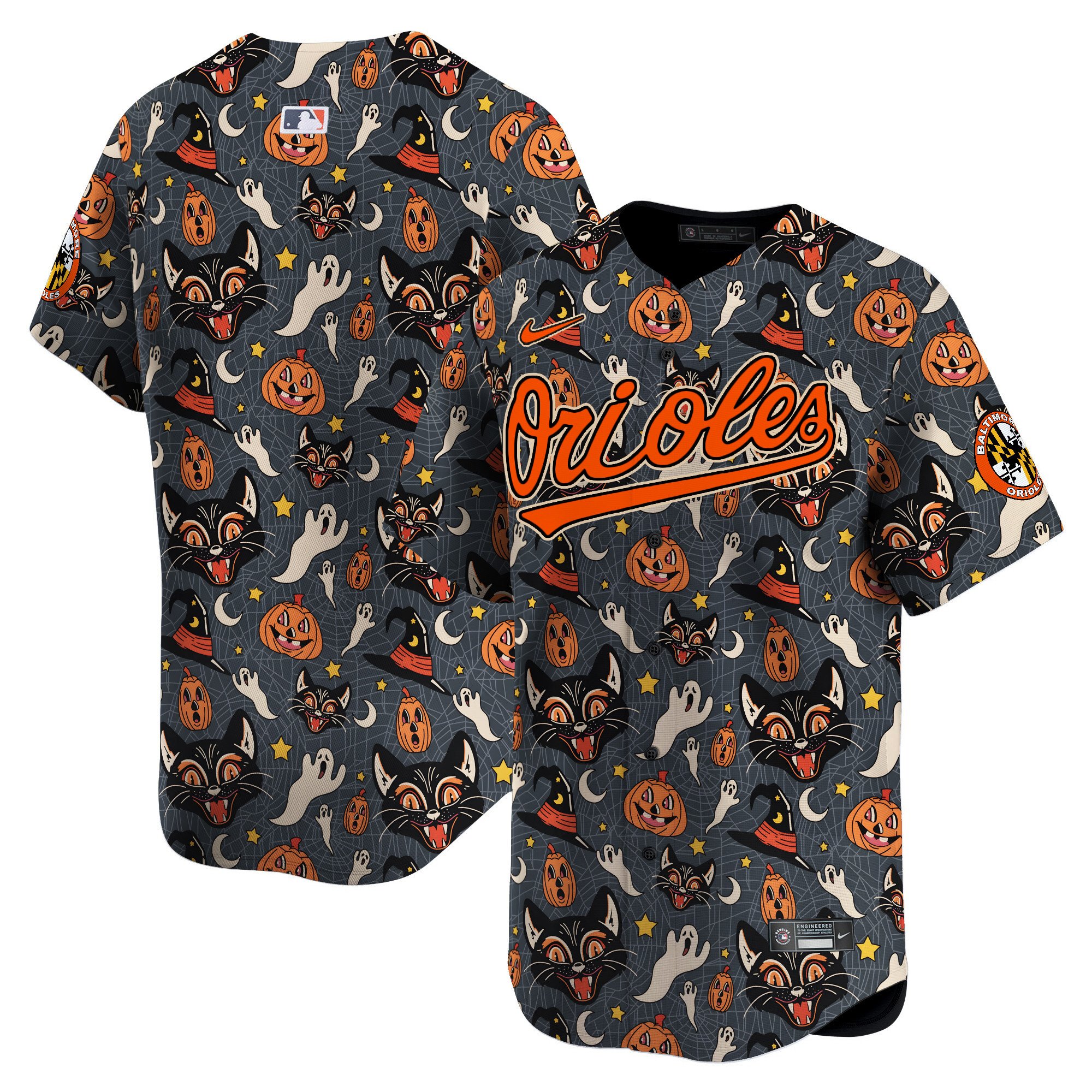 Men Baltimore Orioles Halloween Vapor Premier Limited Jersey - Printed