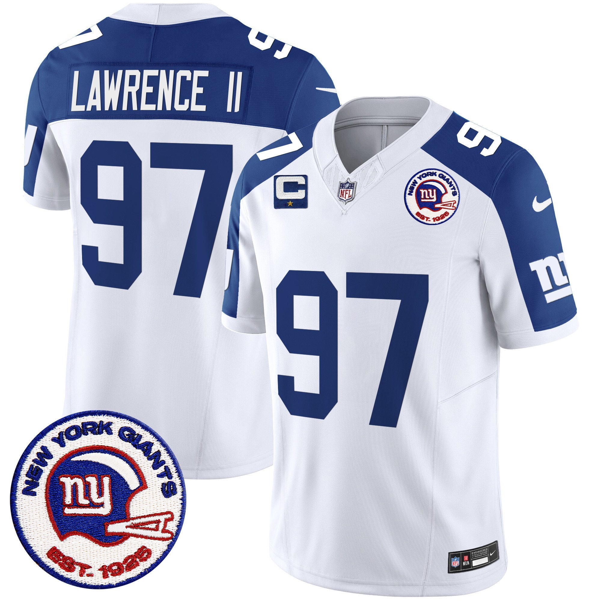 Men Dexter Lawrence II San Francisco Giants 1925 Ptach Inverted Vapor Limited Jersey - All Stitched