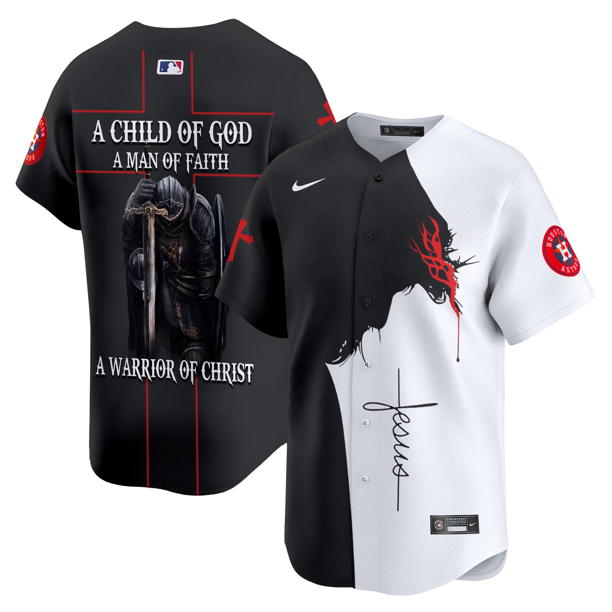 Men Houston Astros A Child Of God Vapor Premier Limited Jersey - Printed