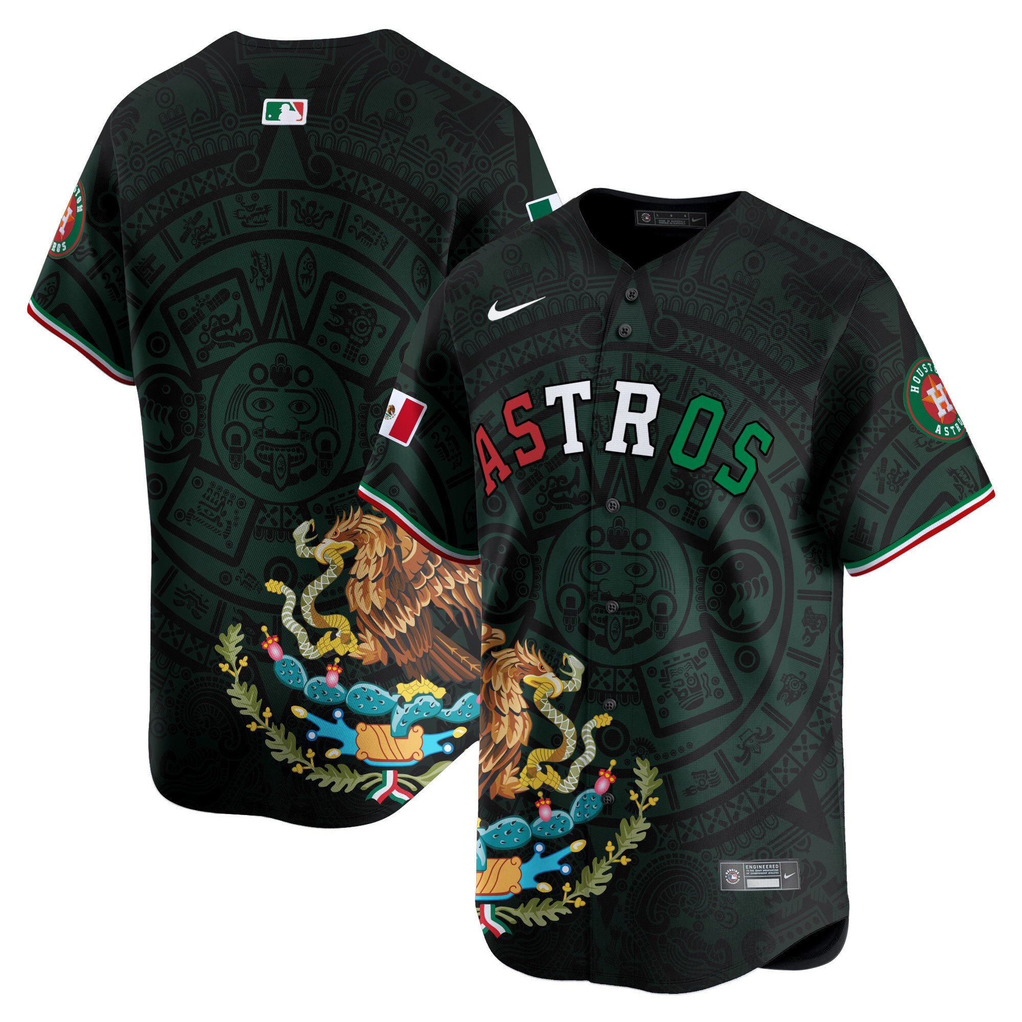 Men Houston Astros Cactus Mexico Vapor Premier Limited Jersey - Printed