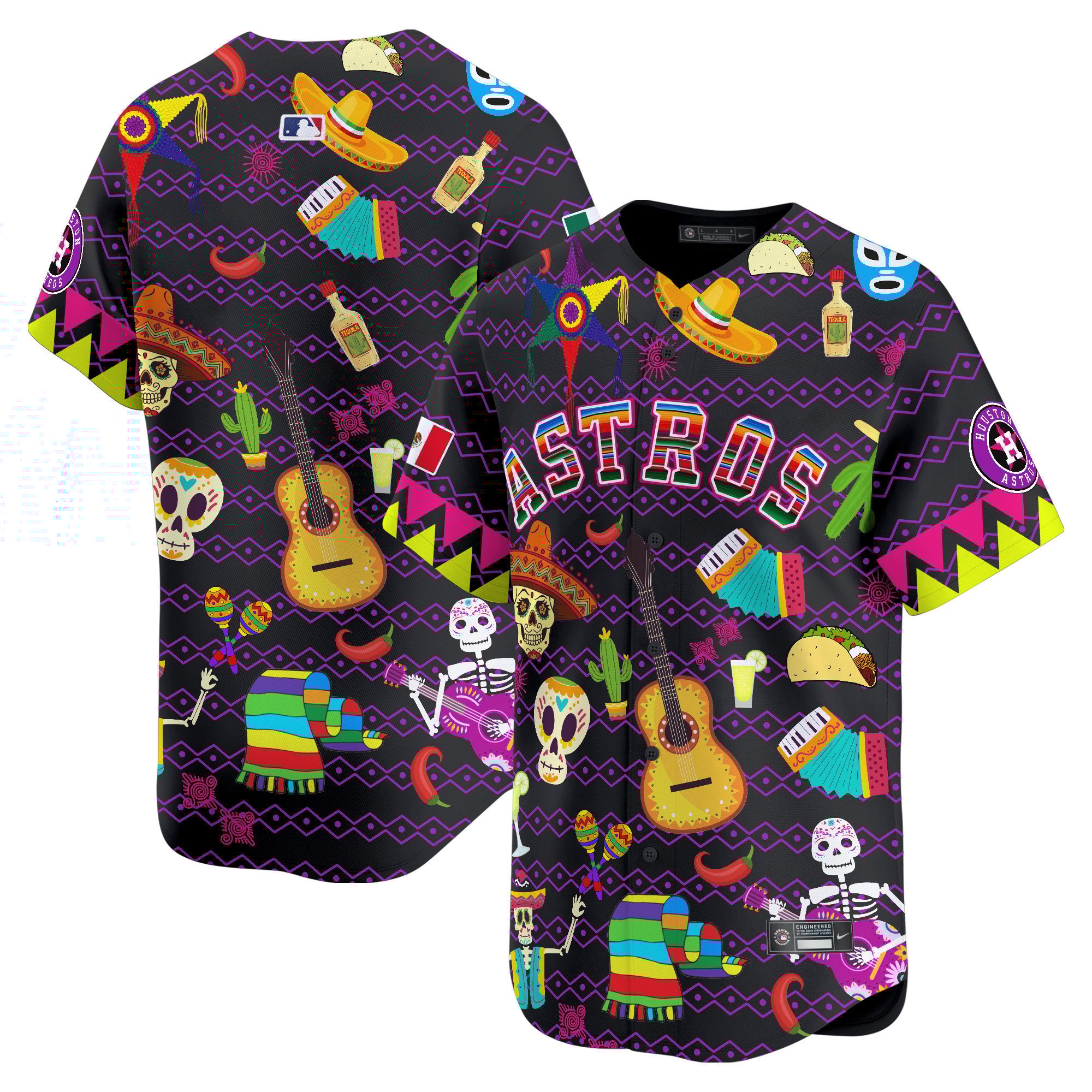 Men Houston Astros Mexico Cinco De Mayo Vapor Premier Limited Jersey - Printed