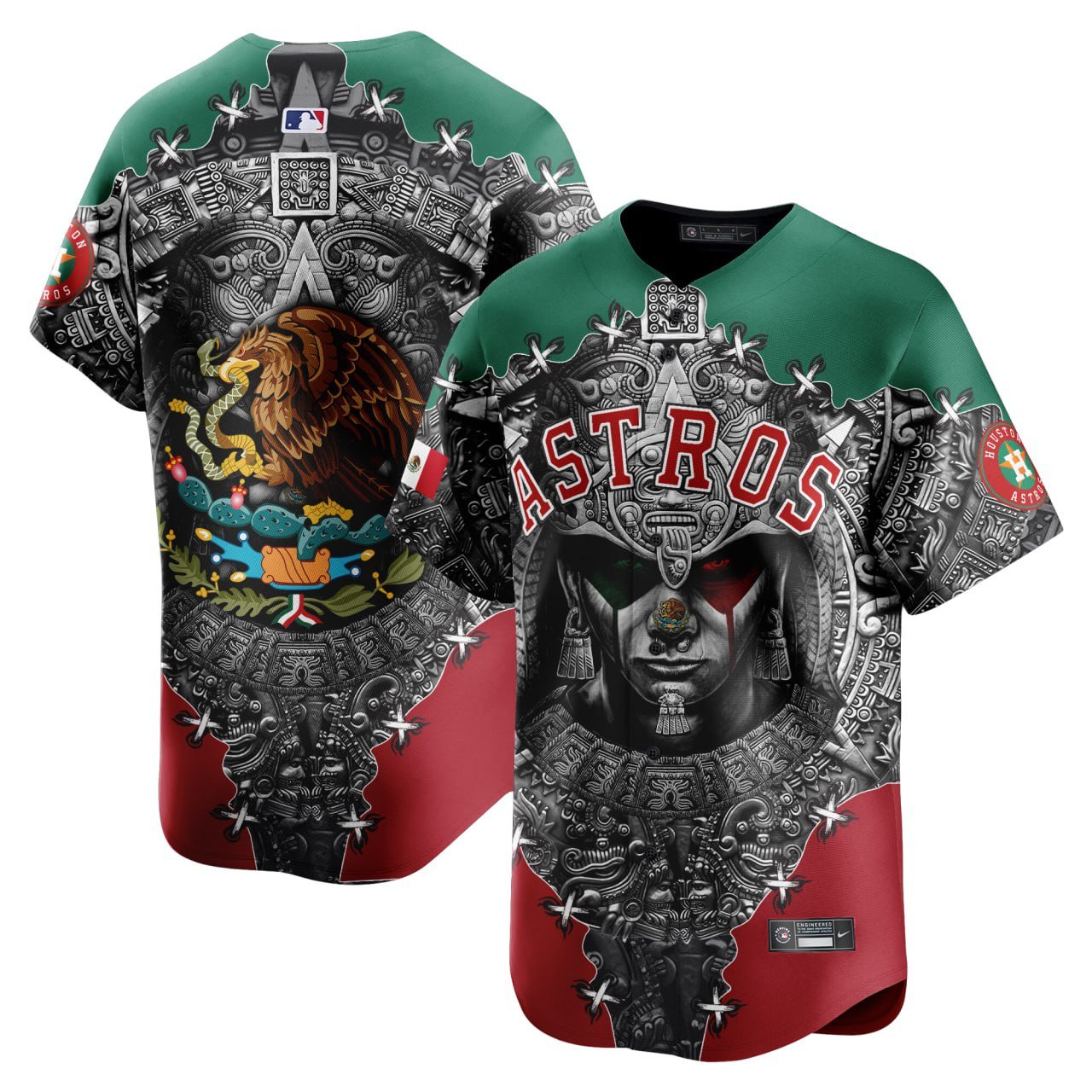 Men Houston Astros Mexico Vapor Premier Limited Jersey - Printed
