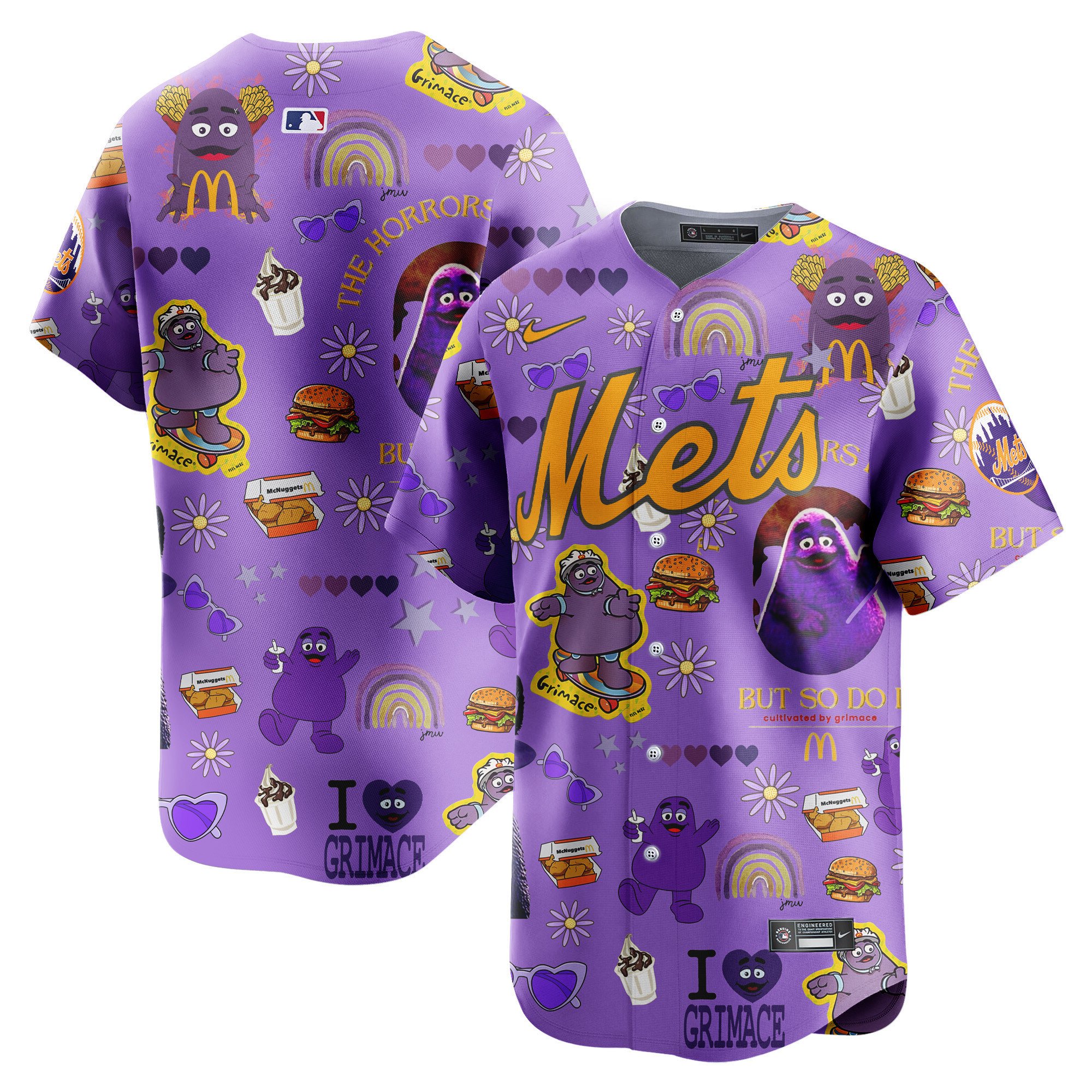Men New York Mets Grimace McDonald's Vapor Premier Limited Jersey - Printed