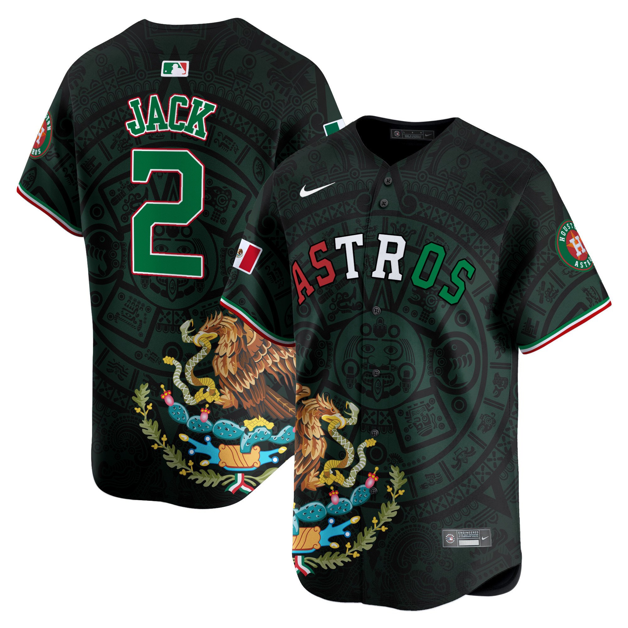 Men Travis Scott Houston Astros Cactus Mexico Vapor Premier Limited Jersey - Printed