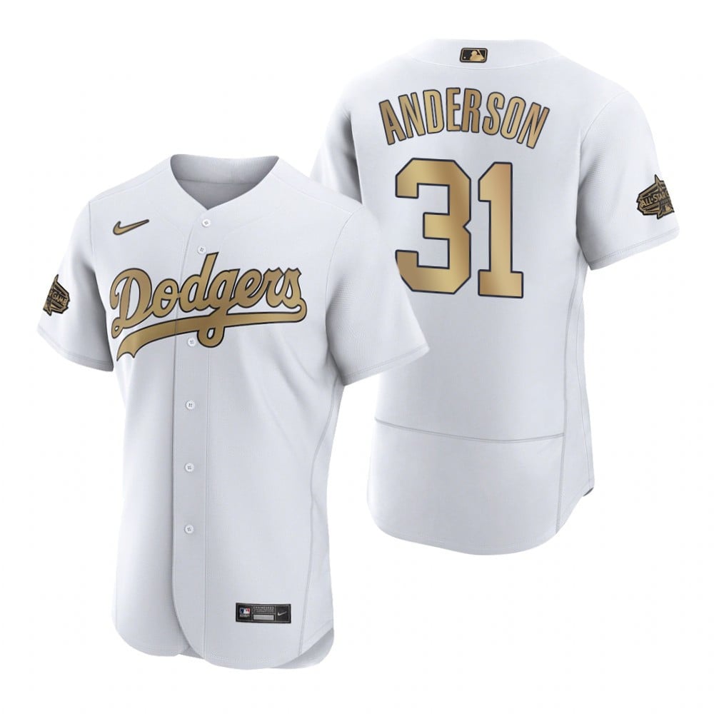 Men Tyler Anderson Los Angeles Dodgers Flex Base All-Star Game Jersey 2022 - Stitched