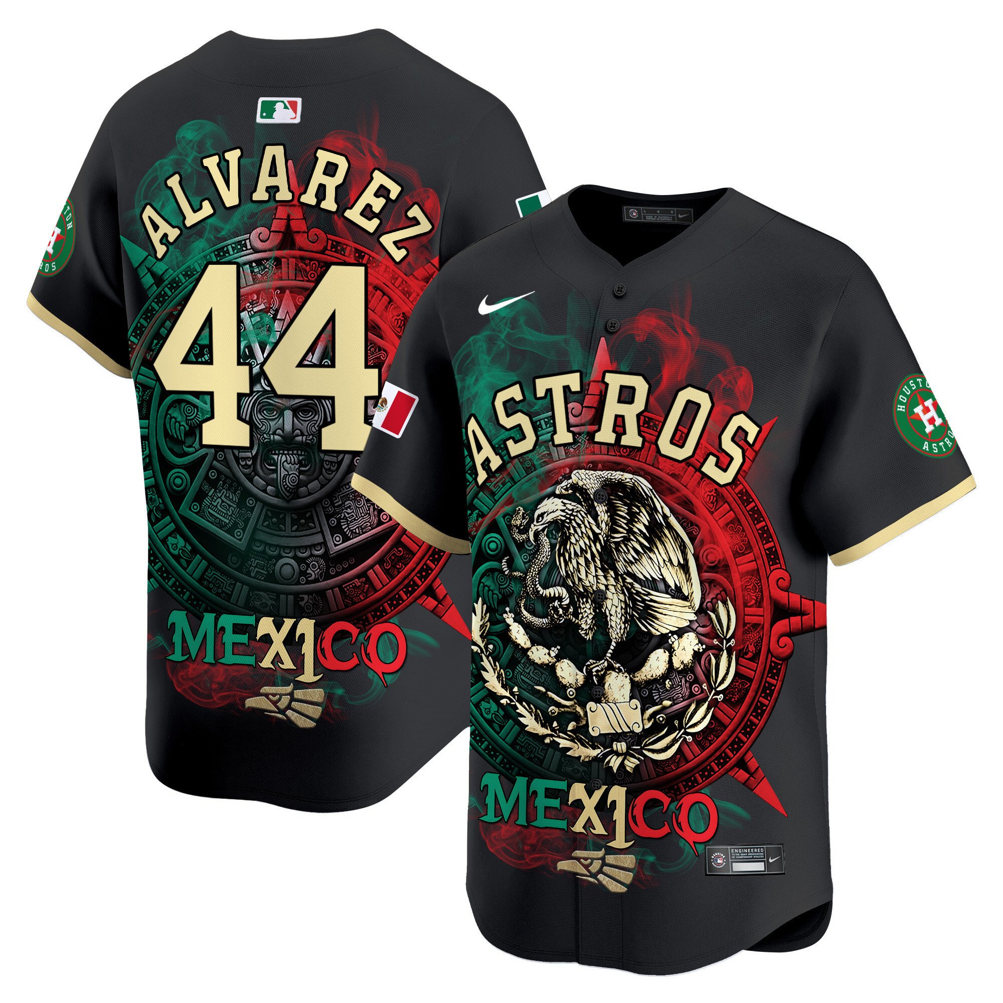 Men Yordan Â¡lvarez Houston Astros Aztec Hecho En Mexico Vapor Premier Limited Jersey - Printed