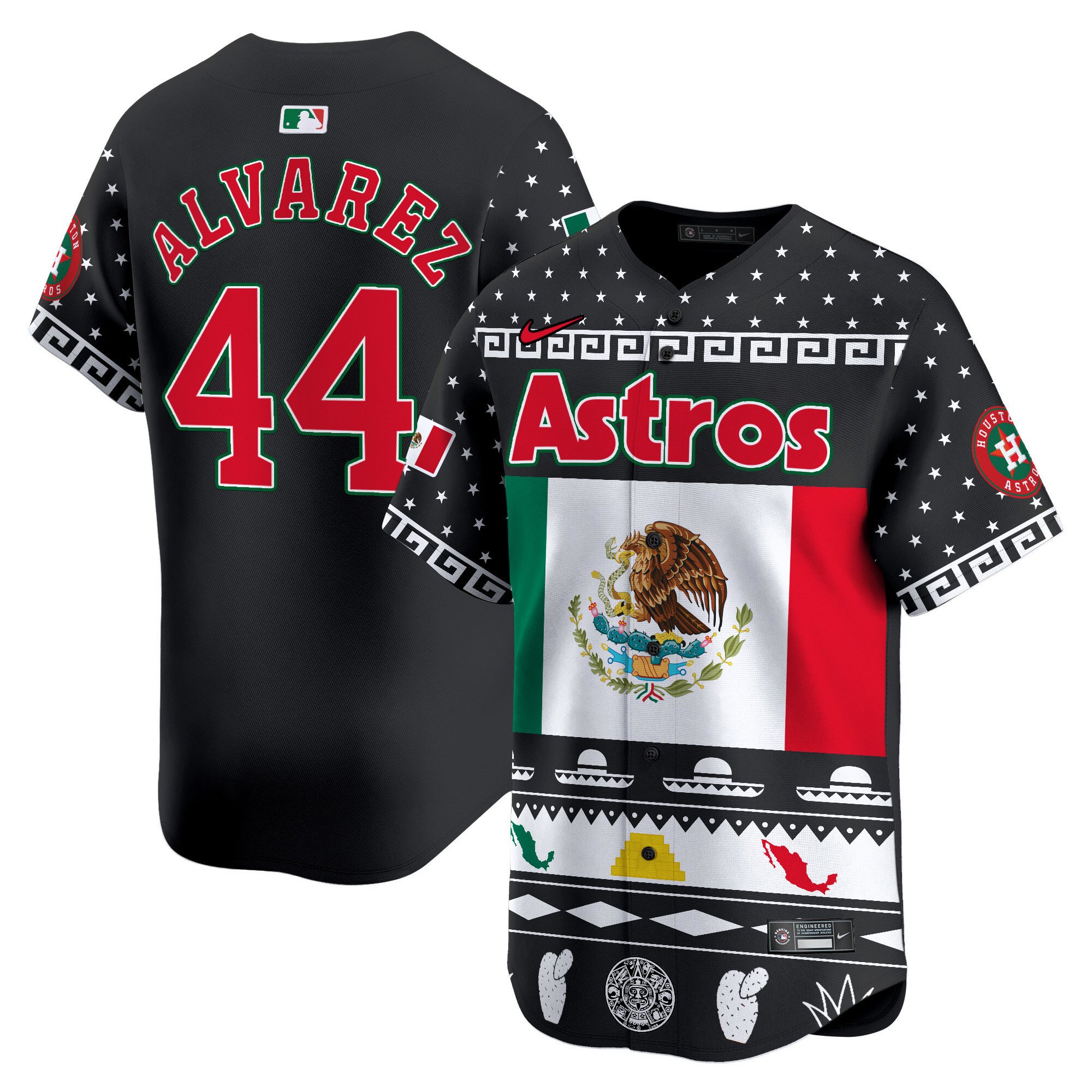 Men Yordan Â¡lvarez Houston Astros Mexico Aztec Vapor Premier Limited Jersey V2 - Printed