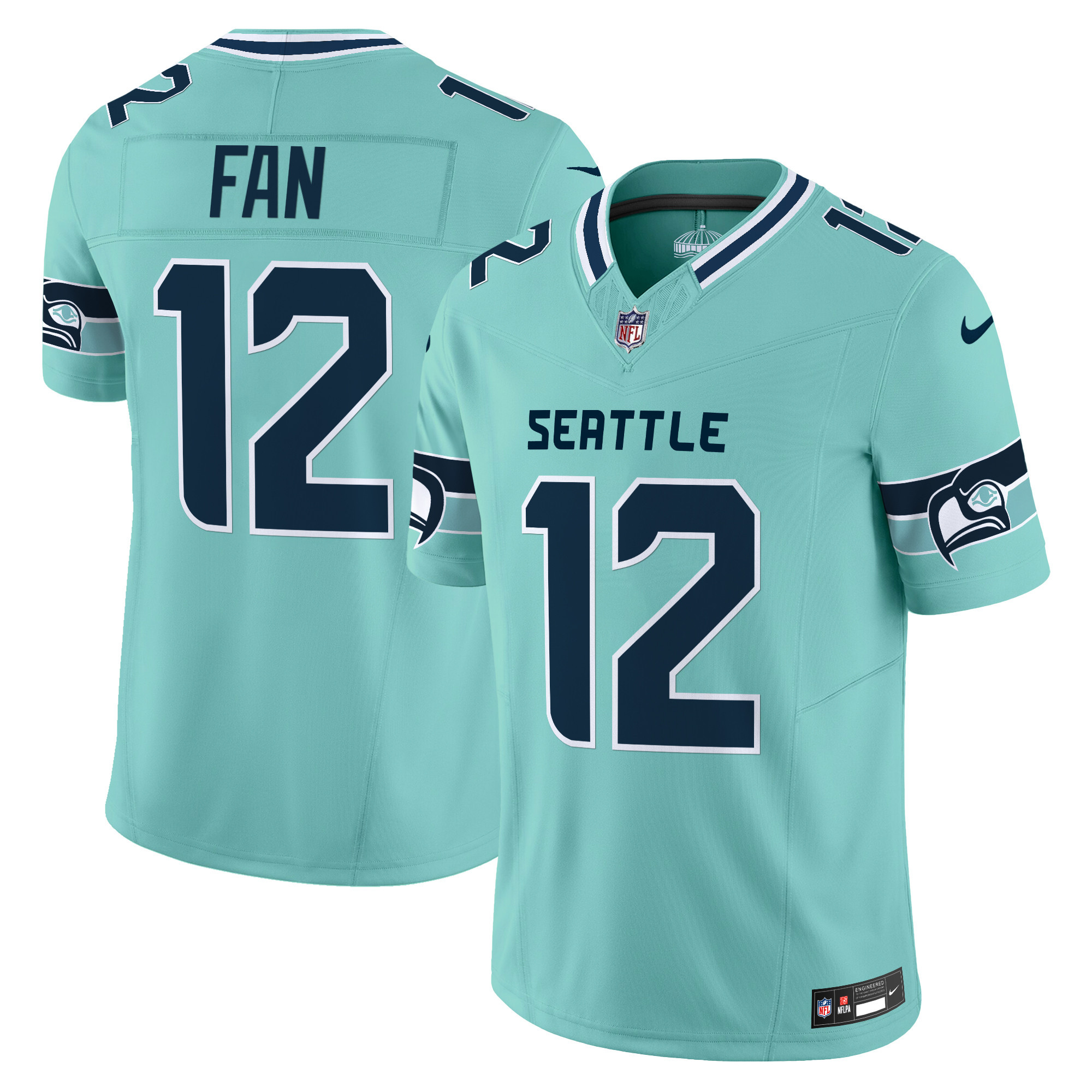 Men's 12Th Fan Seattle Seahawks "Seattle City" Vapor Limited Teal Jersey - All Stitched