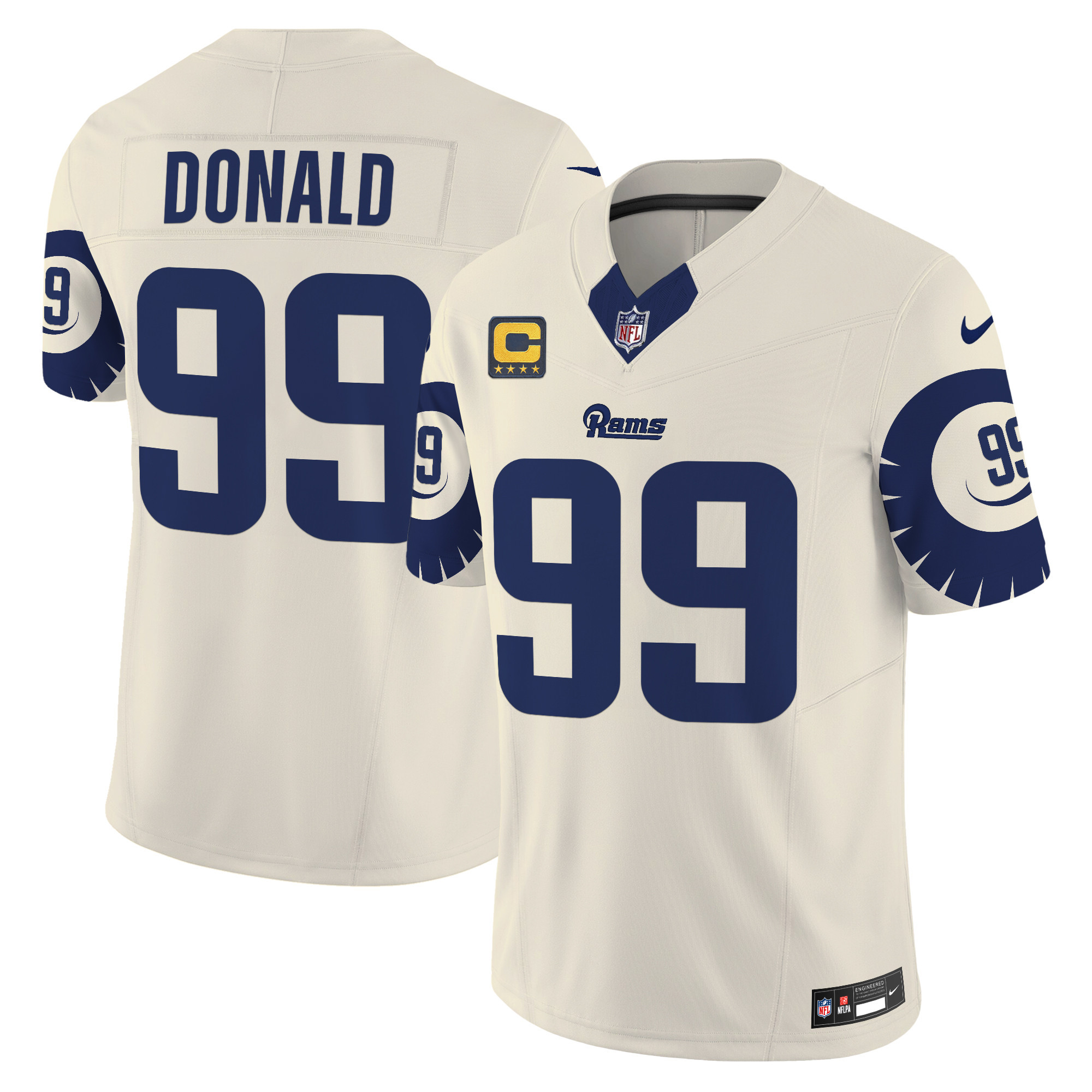 Men's Aaron Donald Los Angeles Rams Special Vapor Limited Bone Jersey - All Stitched