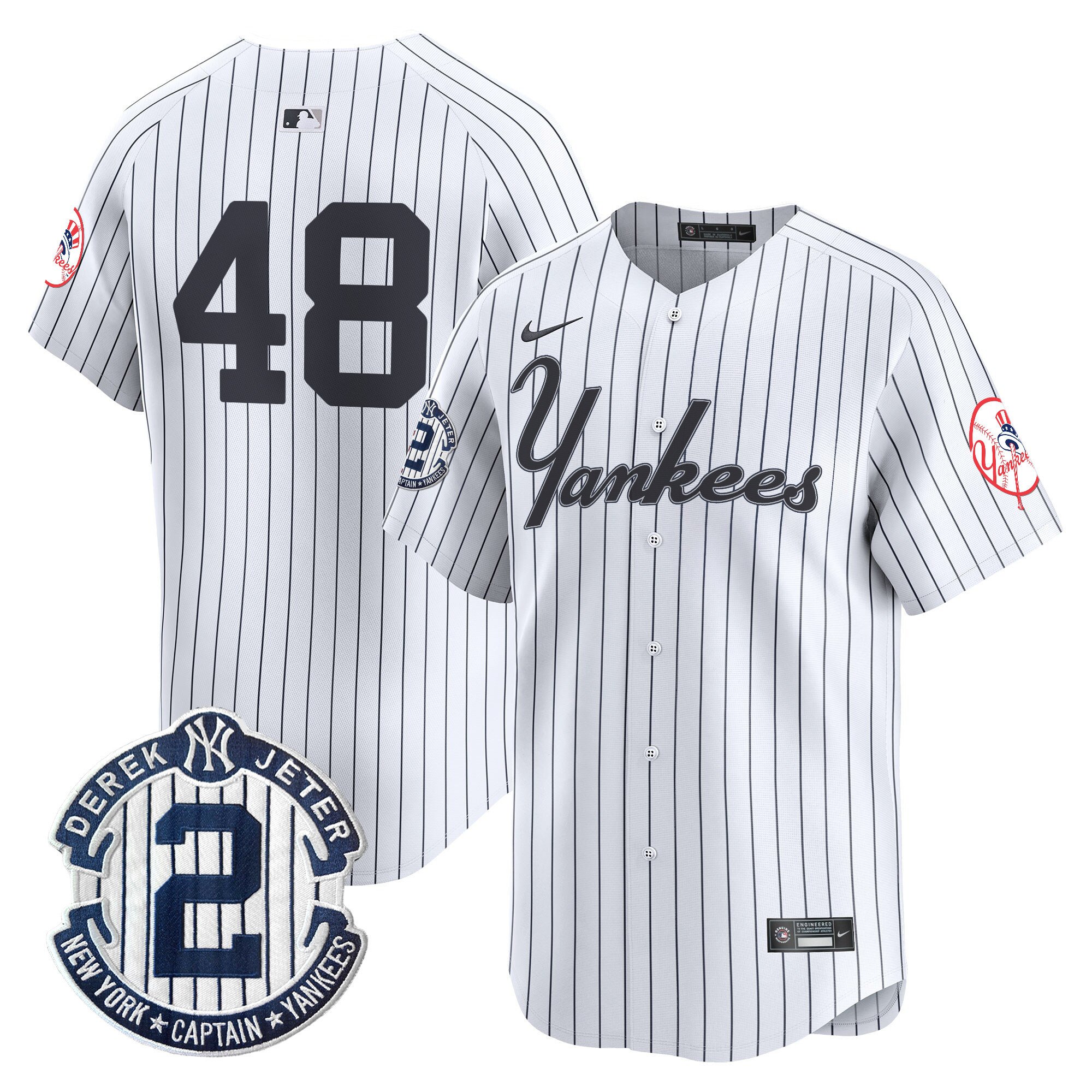 Men's Anthony Rizzo New York Yankees Throwback Vapor Premier Limited Pinstripe Jersey V2 - All Stitched