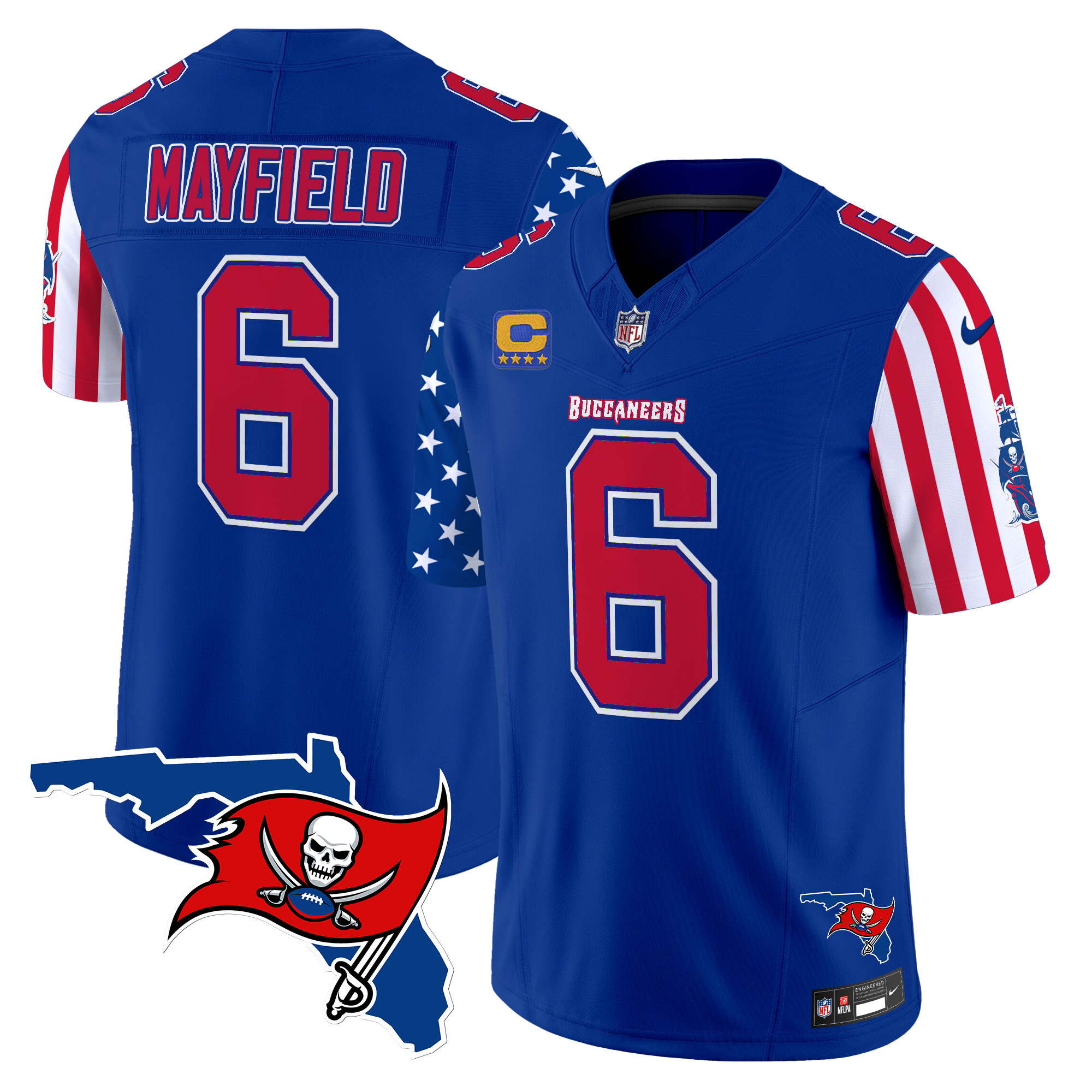 Men's Baker Mayfield Tampa Bay Buccaneers American Style Vapor Limited Royal Jersey - All Stitched