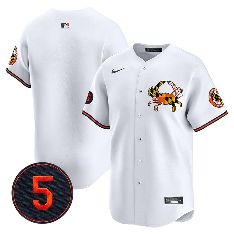 Men's Baltimore Orioles Robinson Patch Vapor Premier Limited White Jersey V3 - All Stitched