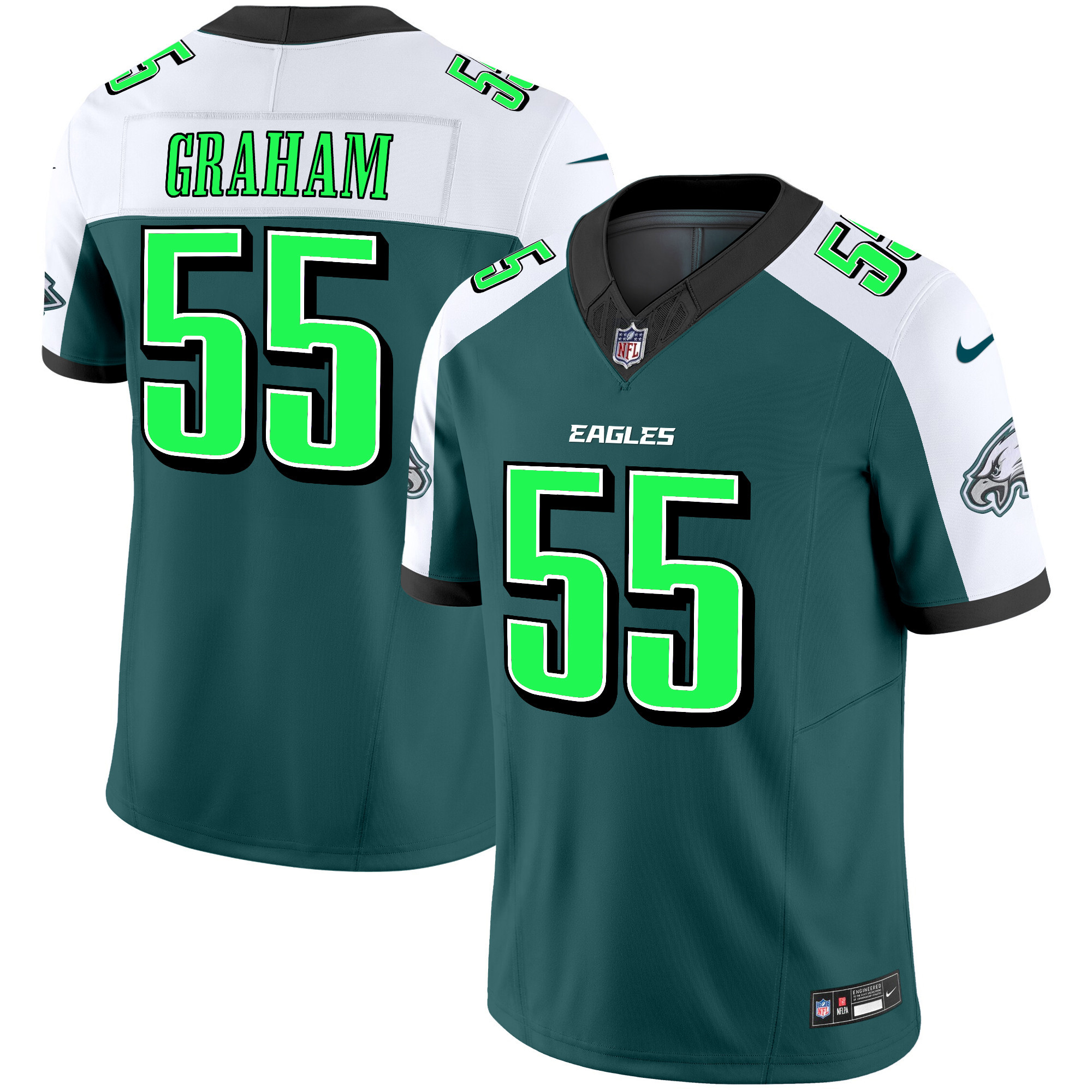 Men's Brandon Graham Philadelphia Eagles 2024 Practice Vapor Limited Alternate Jersey - All Stitched