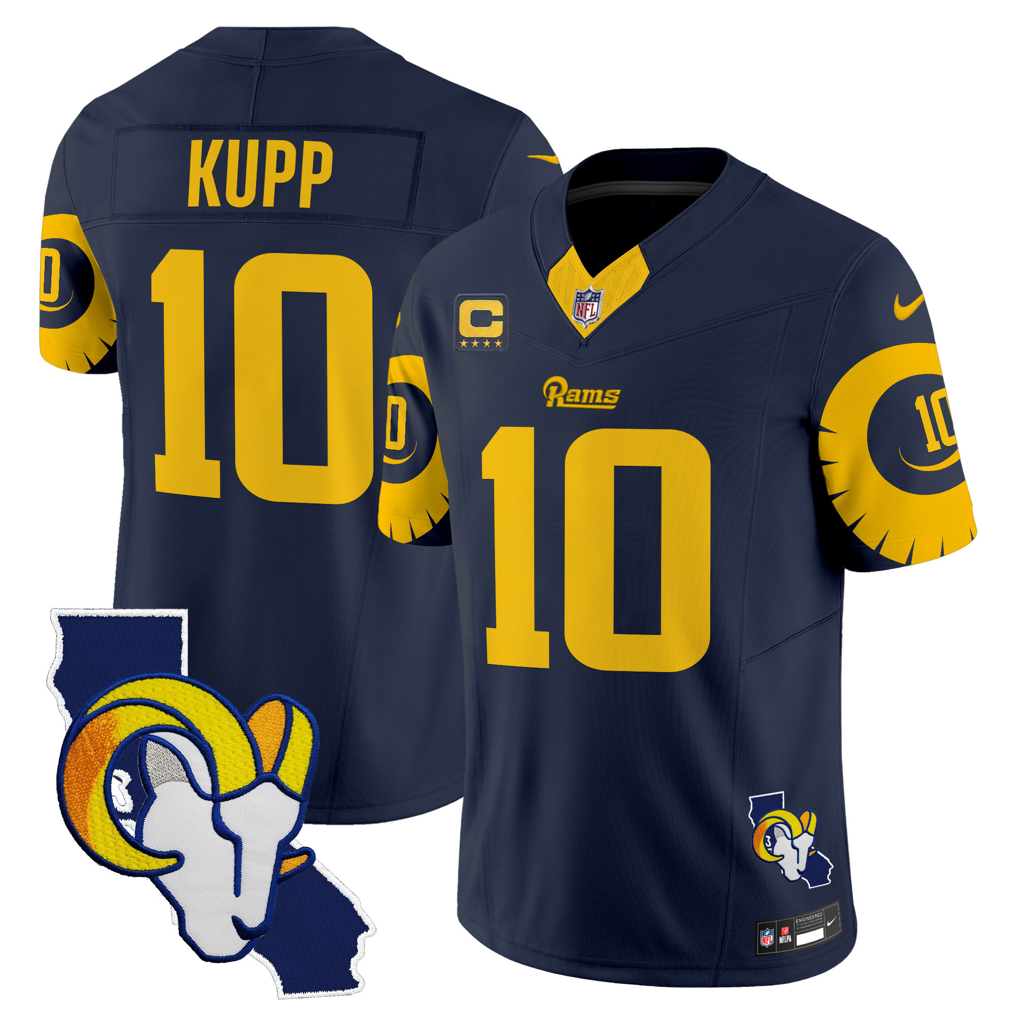Men's Cooper Kupp Los Angeles Rams Special Vapor Limited Navy Jersey V2 - All Stitched