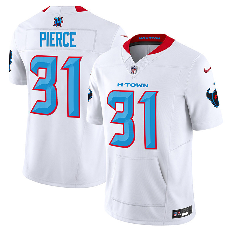 Men's Dameon Pierce Houston Texans 2024 Vapor Hand Warmer White Jersey - All Stitched