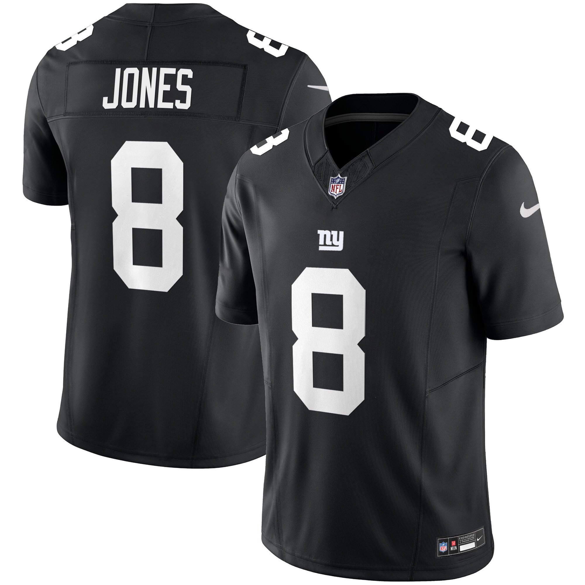 Men's Daniel Jones San Francisco Giants Vapor Limited Black Jersey - All Stitched