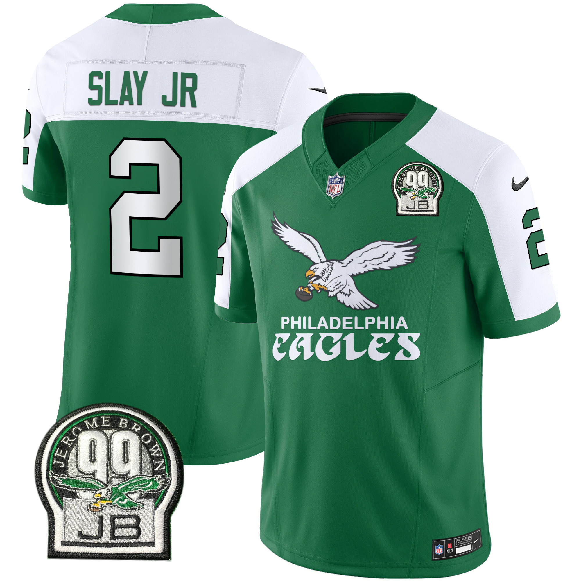Men's Darius Slay Jr. Philadelphia Eagles Kelly Green Vapor Limited Kelly Alternate Jersey V5 - All Stitched
