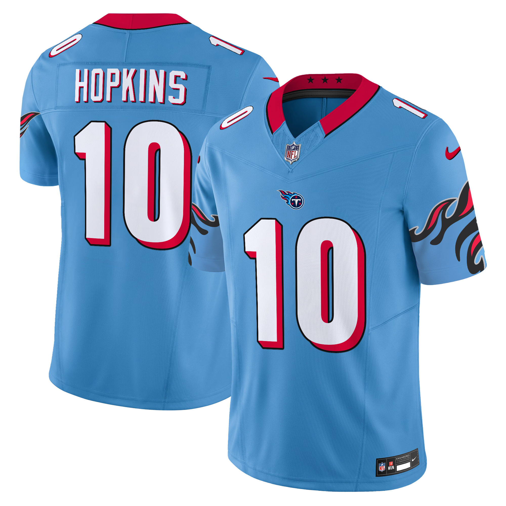 Men's DeAndre Hopkins Tennessee Titans Special Vapor Limited Light Blue Jersey - All Stitched