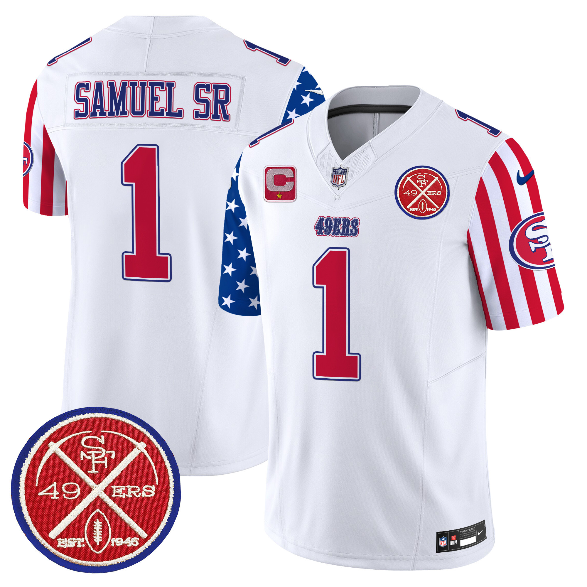 Men's Deebo Samuel San Francisco 49ers American Style Vapor Limited White Jersey - All Stitched