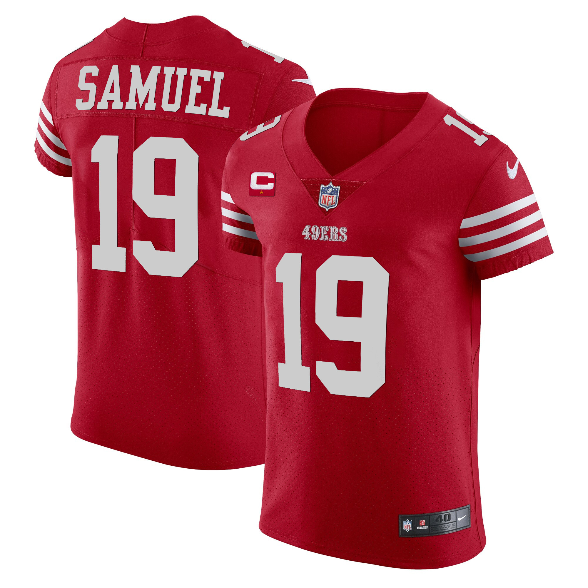 Men's Deebo Samuel San Francisco 49ers Vapor Elite Scarlet Jersey - All Stitched
