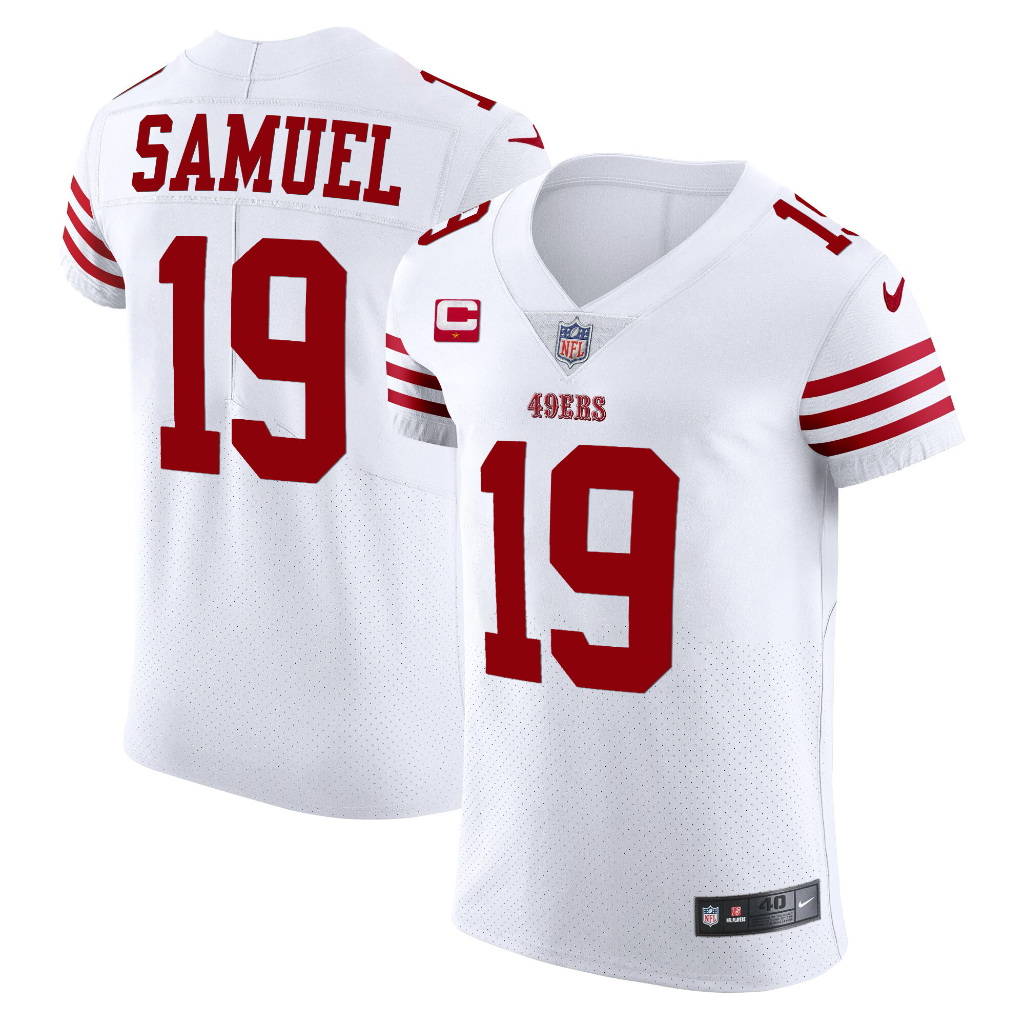 Men's Deebo Samuel San Francisco 49ers Vapor Elite White Jersey - All Stitched