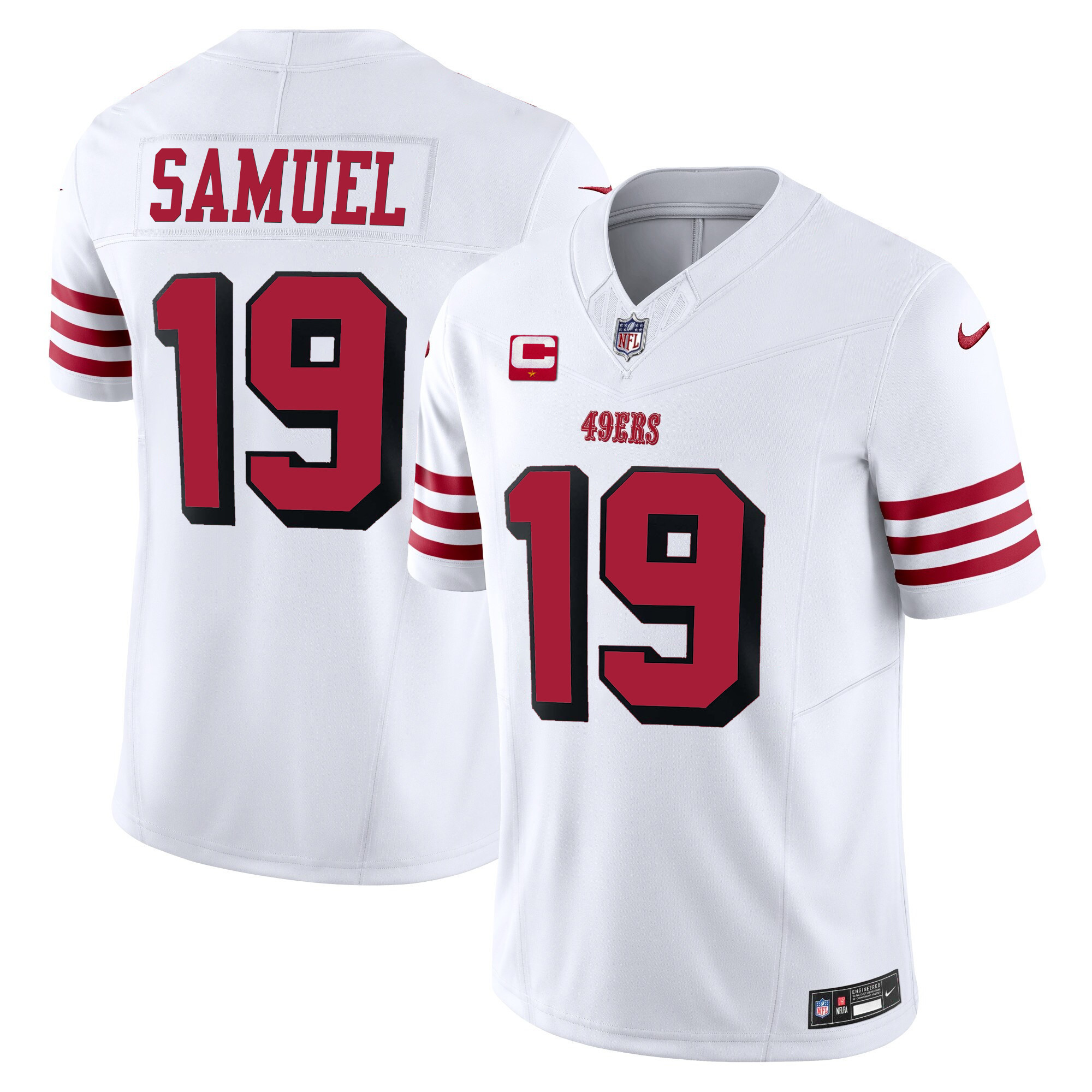 Men's Deebo Samuel San Francisco 49ers Vapor Limited White Jersey V2 - All Stitched