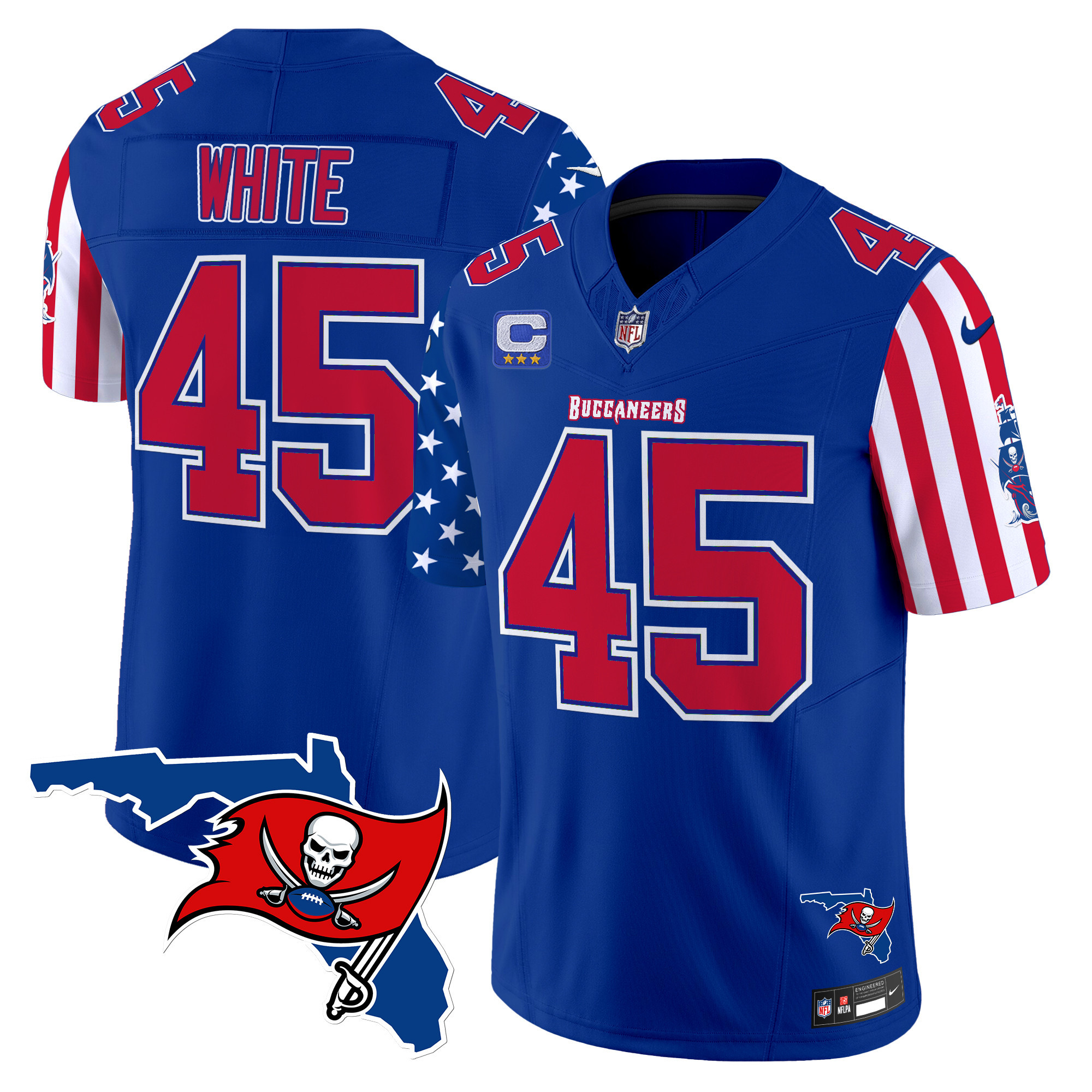 Men's Devin White Tampa Bay Buccaneers American Style Vapor Limited Royal Jersey - All Stitched