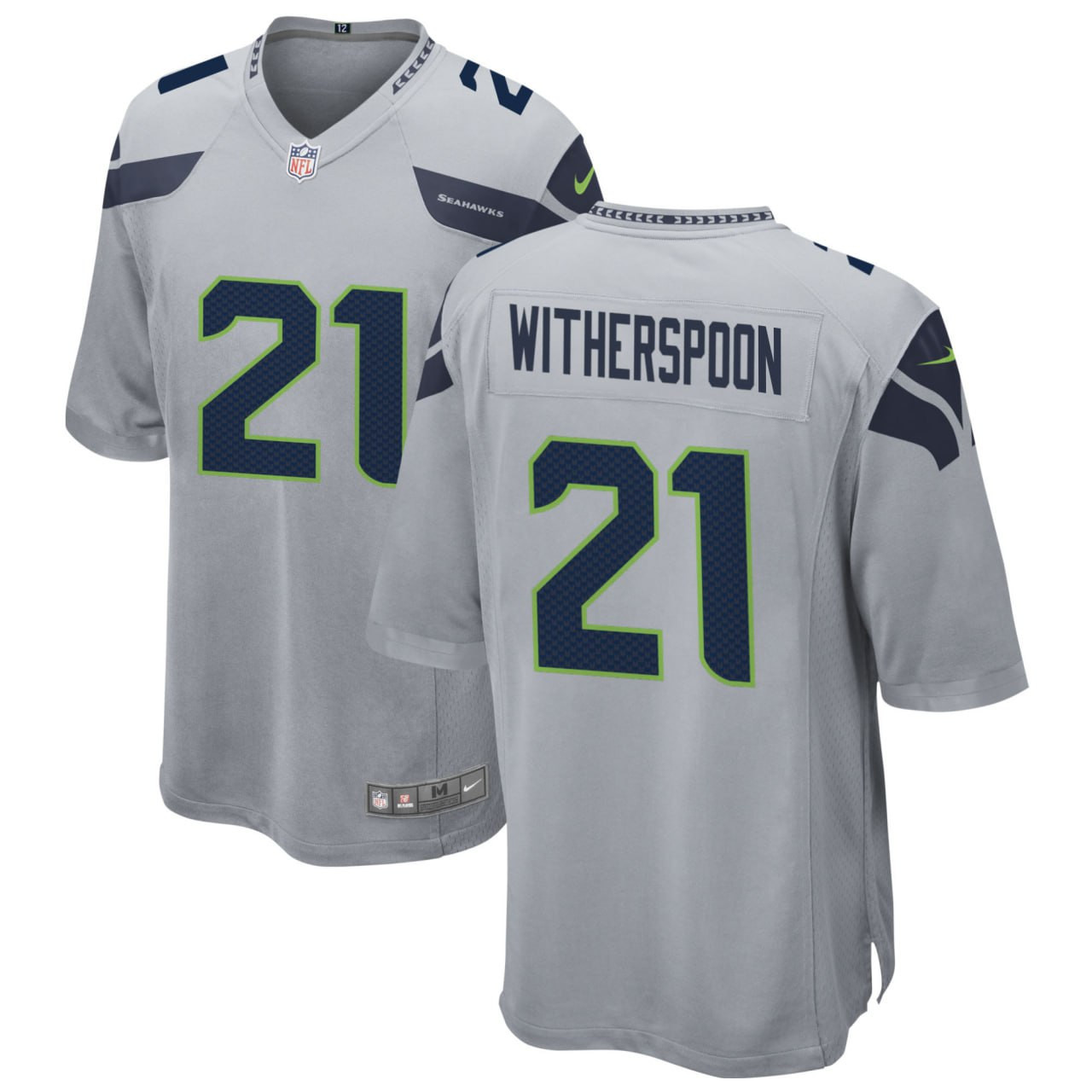 Men's Devon Witherspoon Seattle Seahawks Gray Gray Jersey â€“ All Stitched