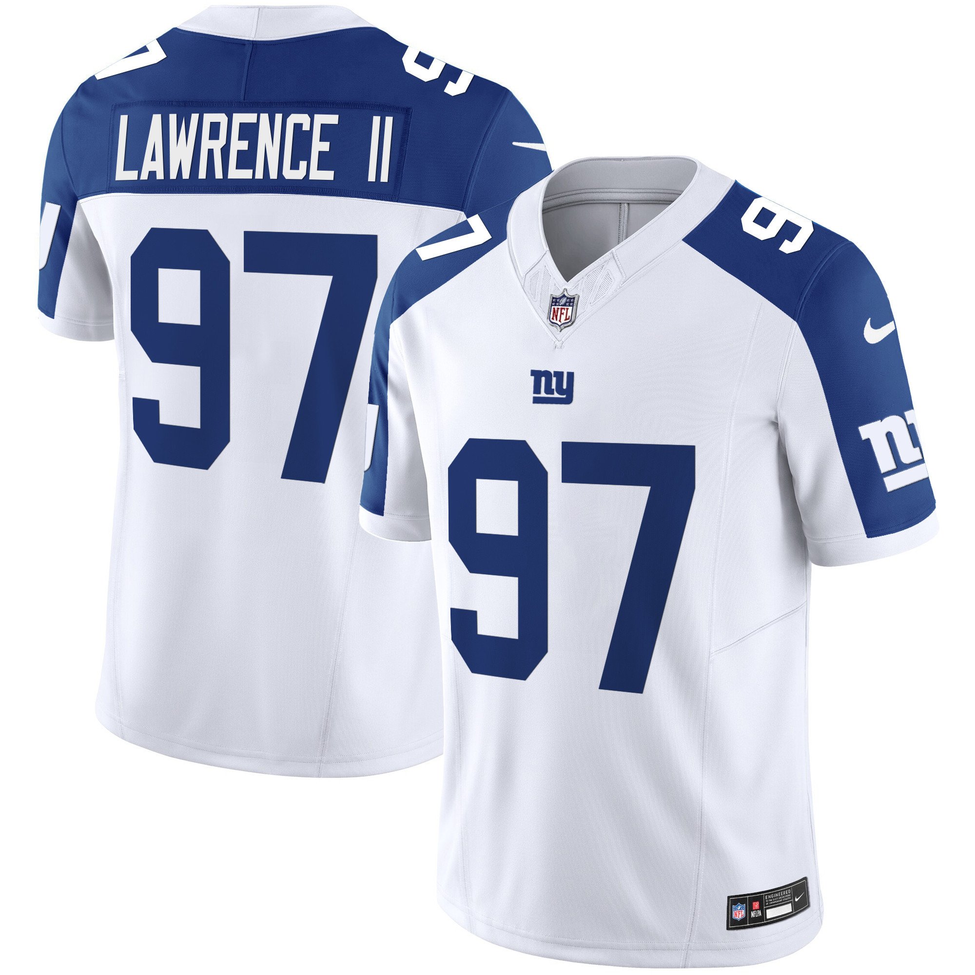 Men's Dexter Lawrence II San Francisco Giants Vapor Limited Inverted Jersey - All Stitched