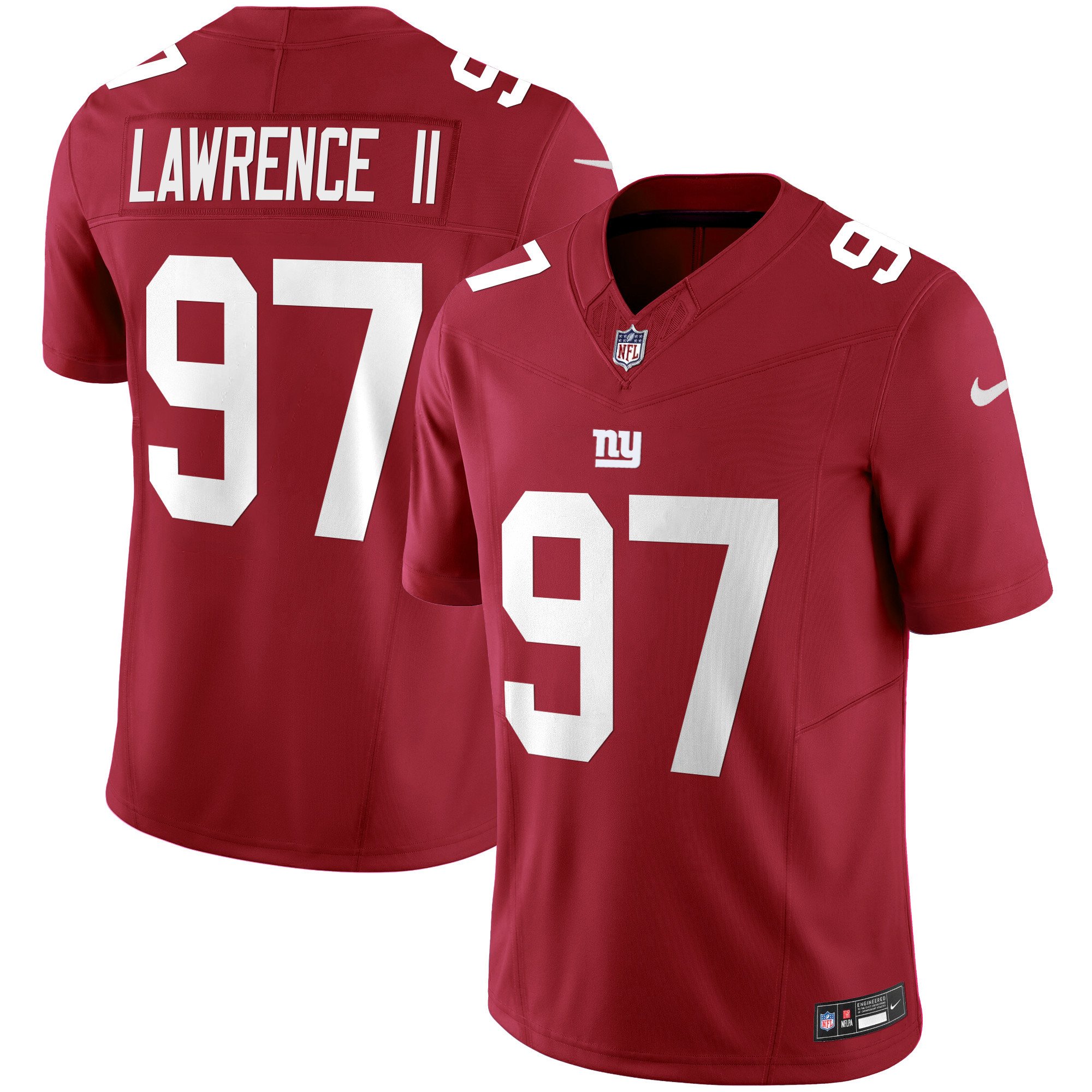 Men's Dexter Lawrence II San Francisco Giants Vapor Limited Red Jersey - All Stitched
