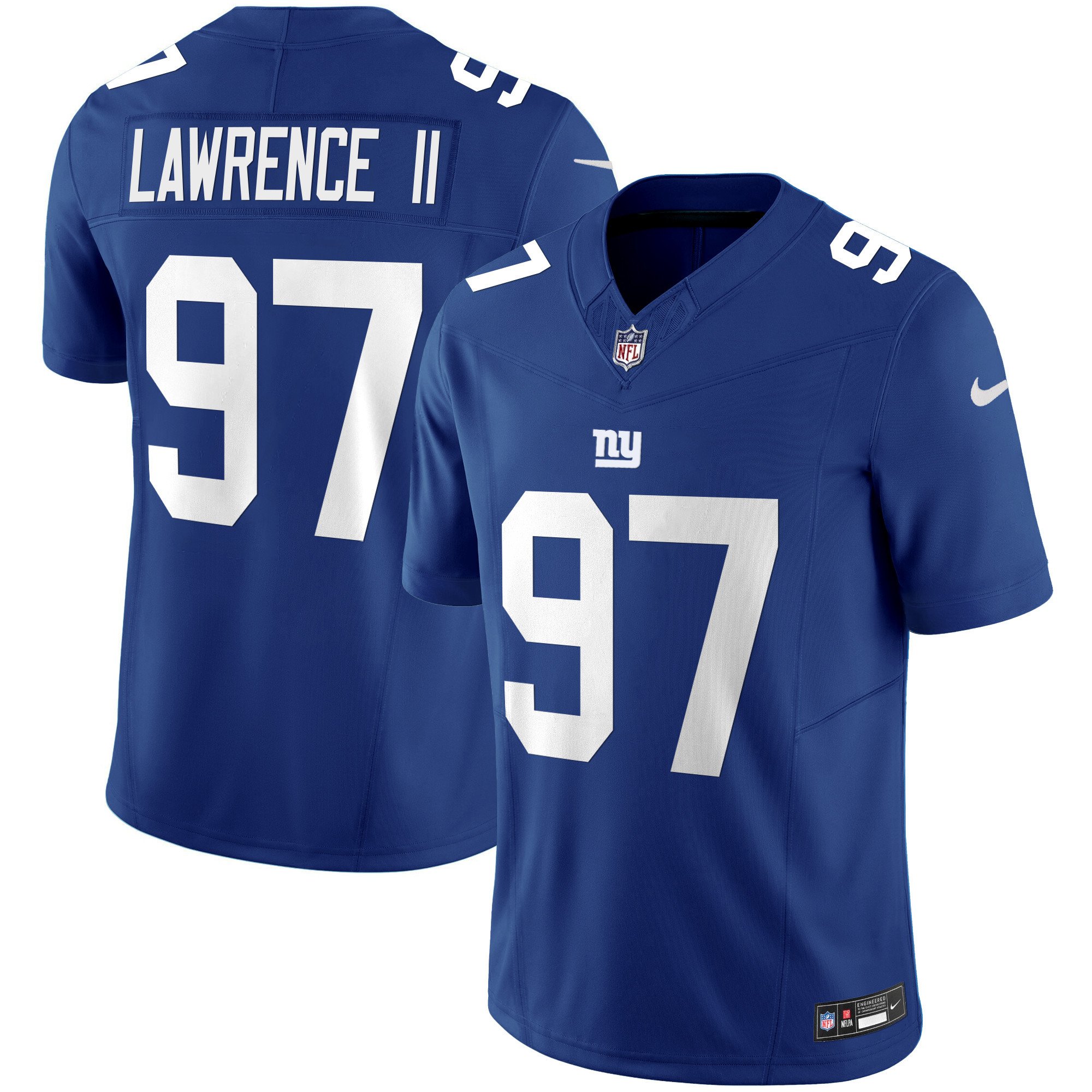 Men's Dexter Lawrence II San Francisco Giants Vapor Limited Royal Jersey - All Stitched