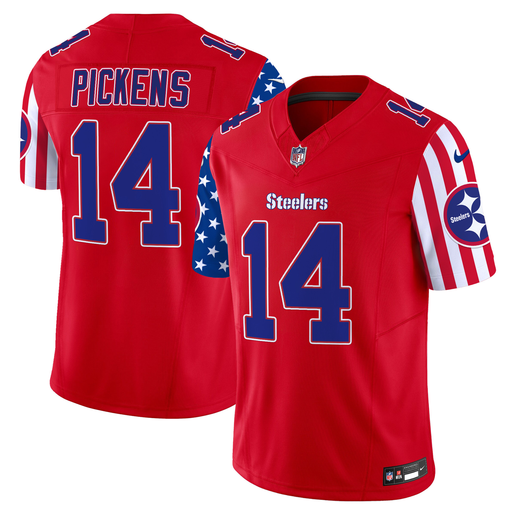 Men's George Pickens Pittsburgh Steelers American Style Vapor Limited Red Jersey - All Stitched
