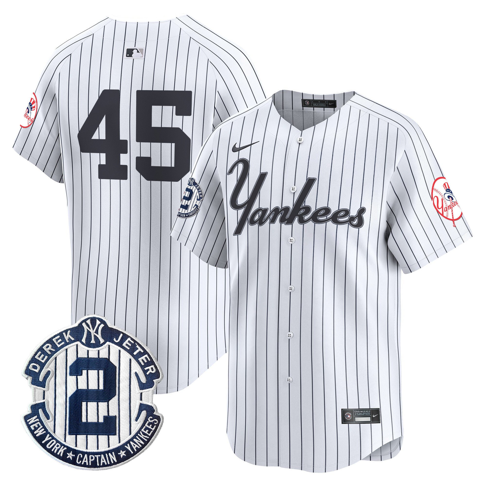 Men's Gerrit Cole New York Yankees Throwback Vapor Premier Limited Pinstripe Jersey V2 - All Stitched