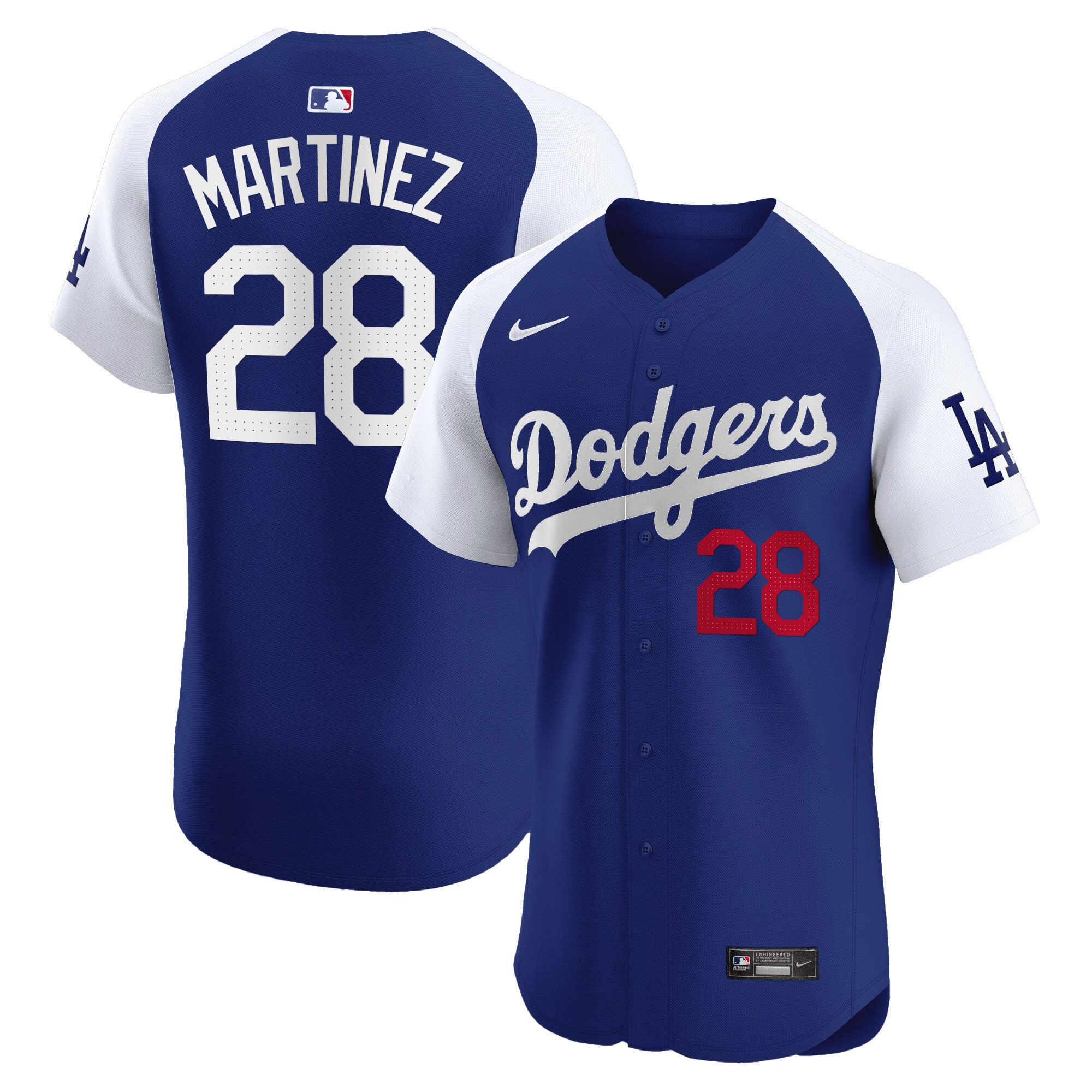 Men's J.D. Martinez Los Angeles Dodgers Premier Elite Alternate Royal Jersey - All Stitched
