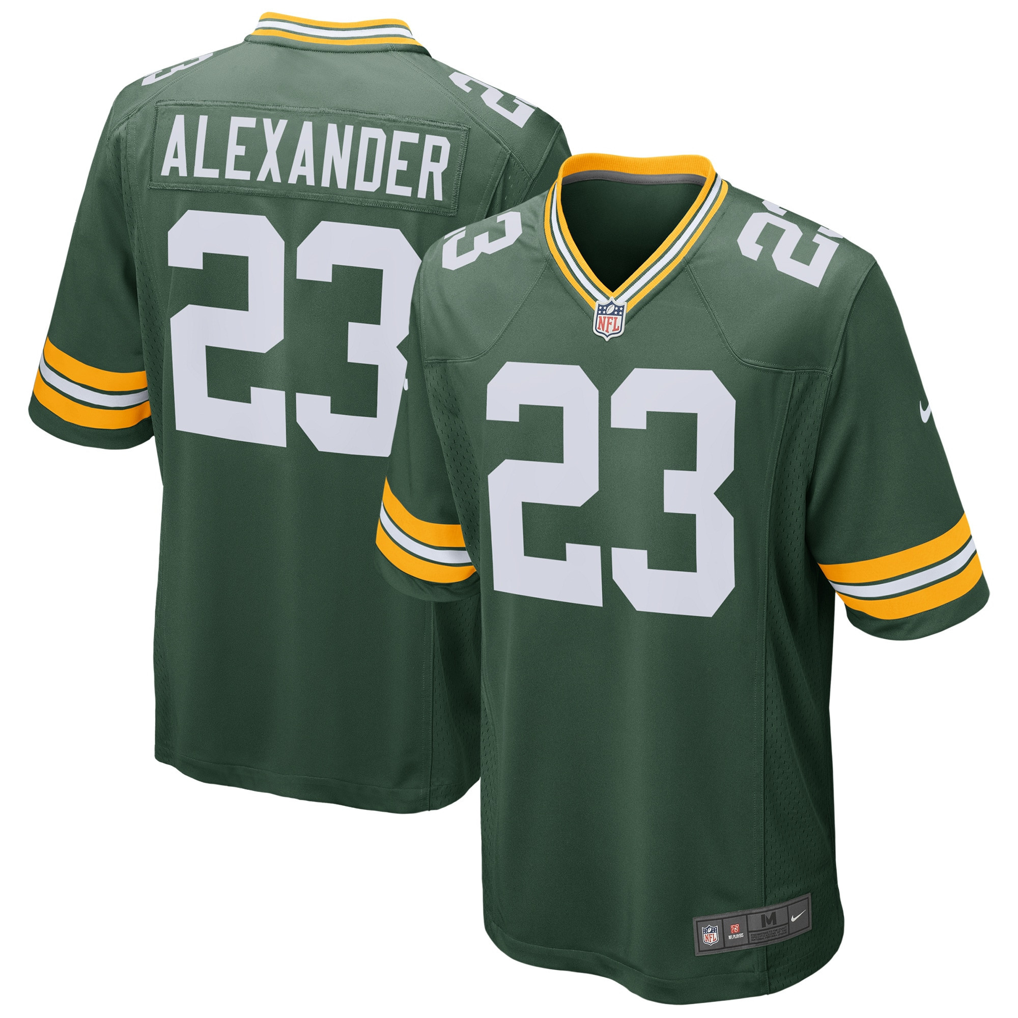 Men's Jaire Alexander Green Bay Packers Green Game Jersey - All Stitched