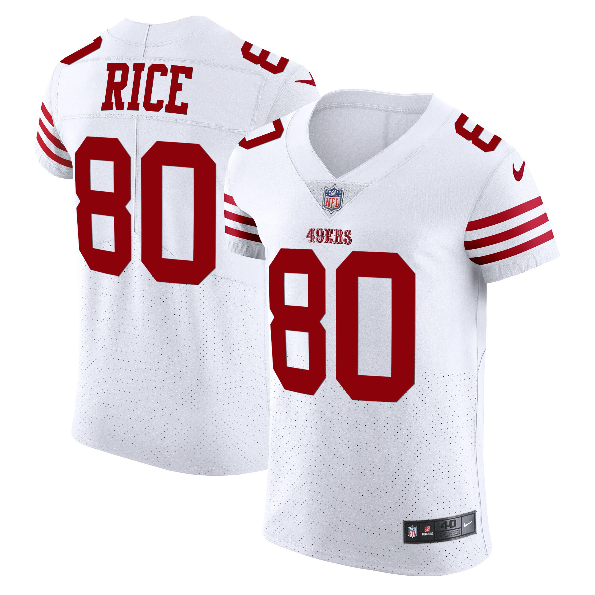 Men's Jerry Rice San Francisco 49ers Vapor Elite White Jersey - All Stitched