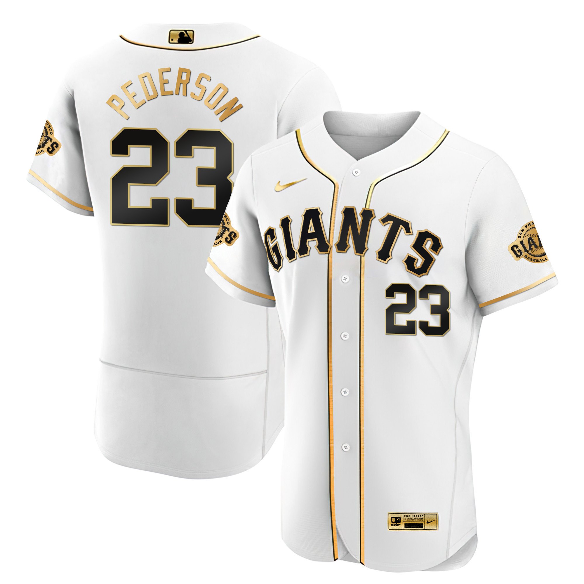 Men's Joc Pederson San Francisco Giants Black Limited & Gold Flex White Gold Jersey - All Stitched