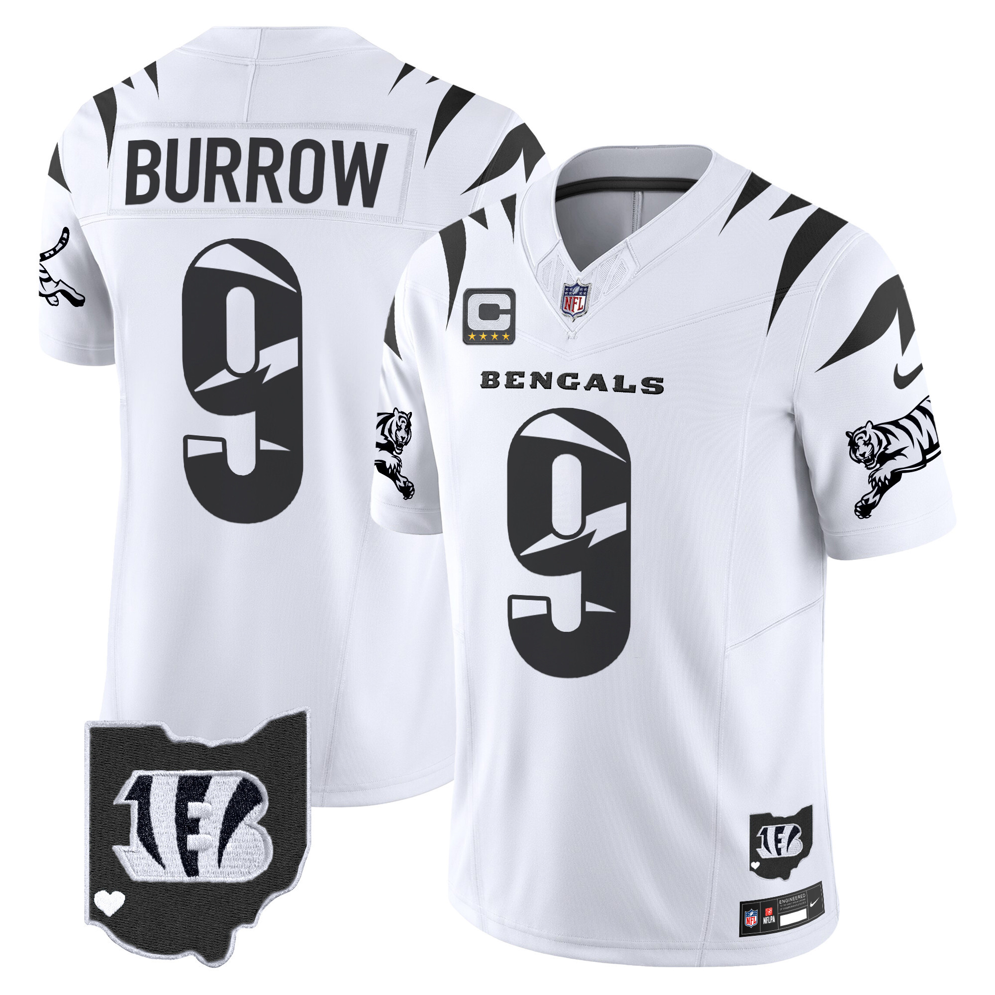 Men's Joe Burrow Cincinnati Bengals Special Vapor Limited White Limited Jersey - All Stitched