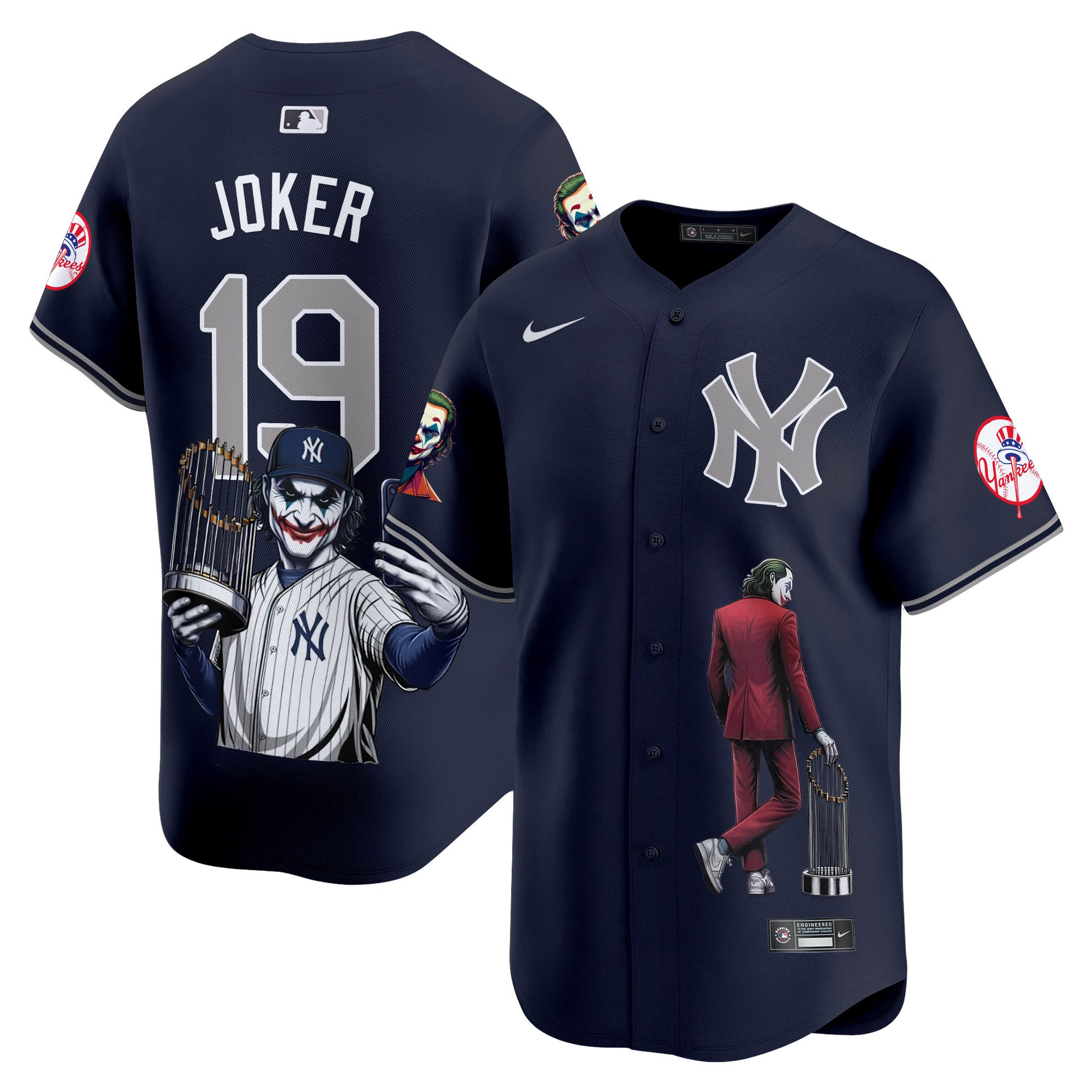 Men's Joker New York Yankees Joker Vapor Premier Limited Alternate Jersey - Printed