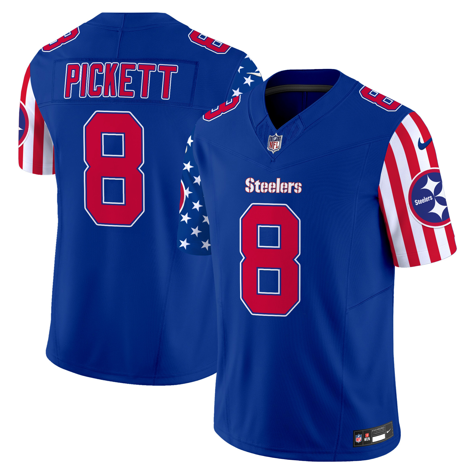 Men's Kenny Pickett Pittsburgh Steelers American Style Vapor Limited Royal Jersey - All Stitched