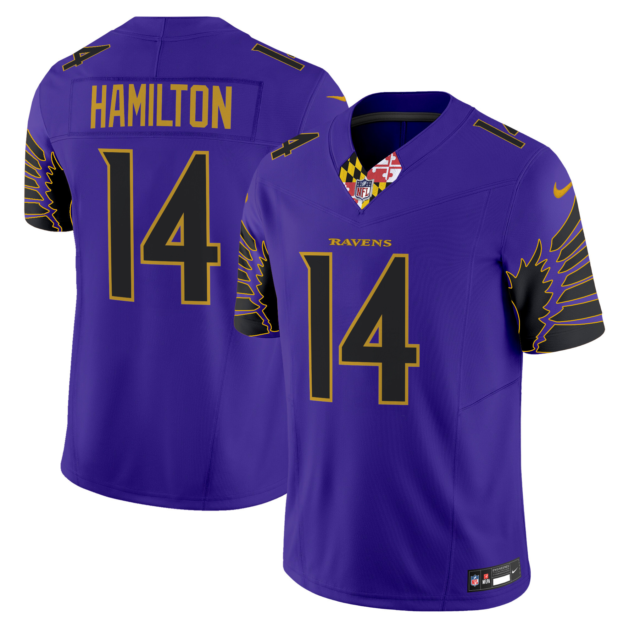 Men's Kyle Hamilton Baltimore Ravens Special Vapor Limited Purple Limited Jersey - All Stitched
