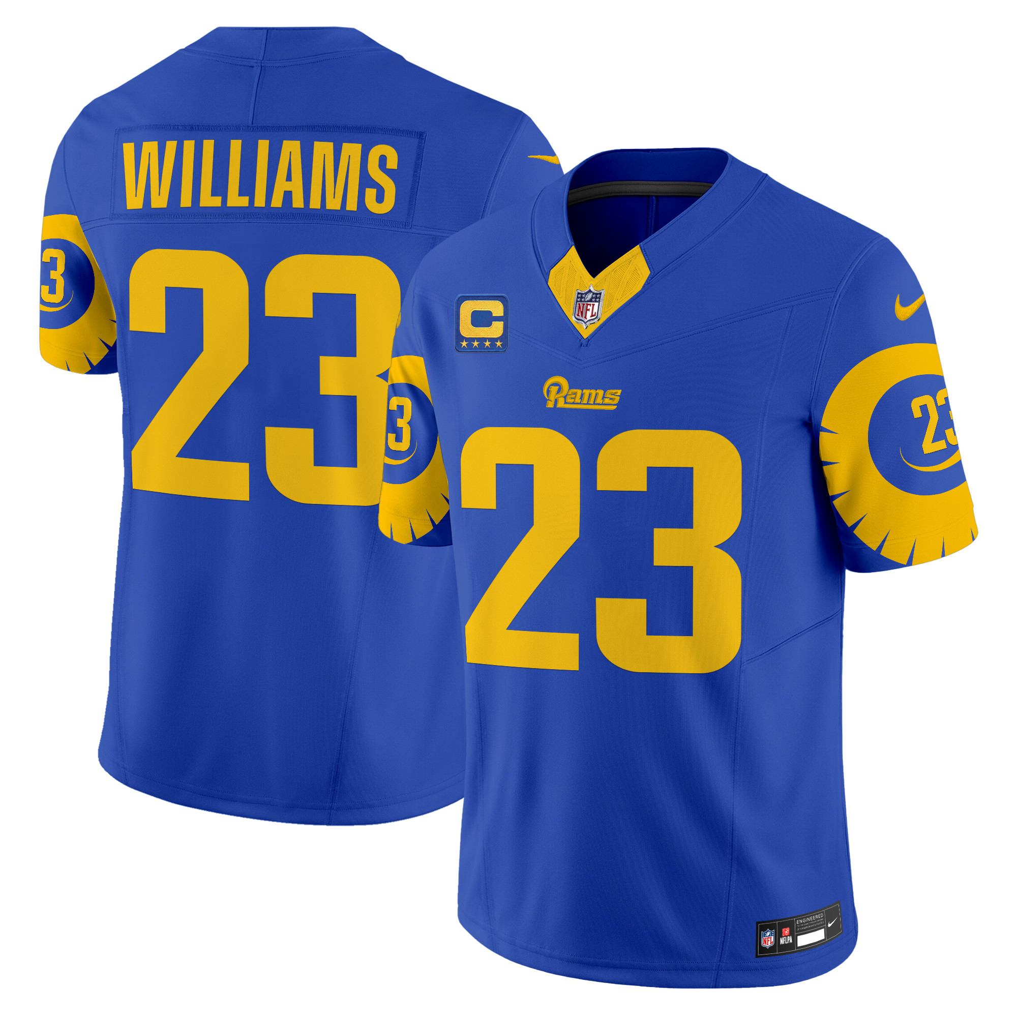 Men's Kyren Williams Los Angeles Rams Special Vapor Limited Royal Jersey - All Stitched