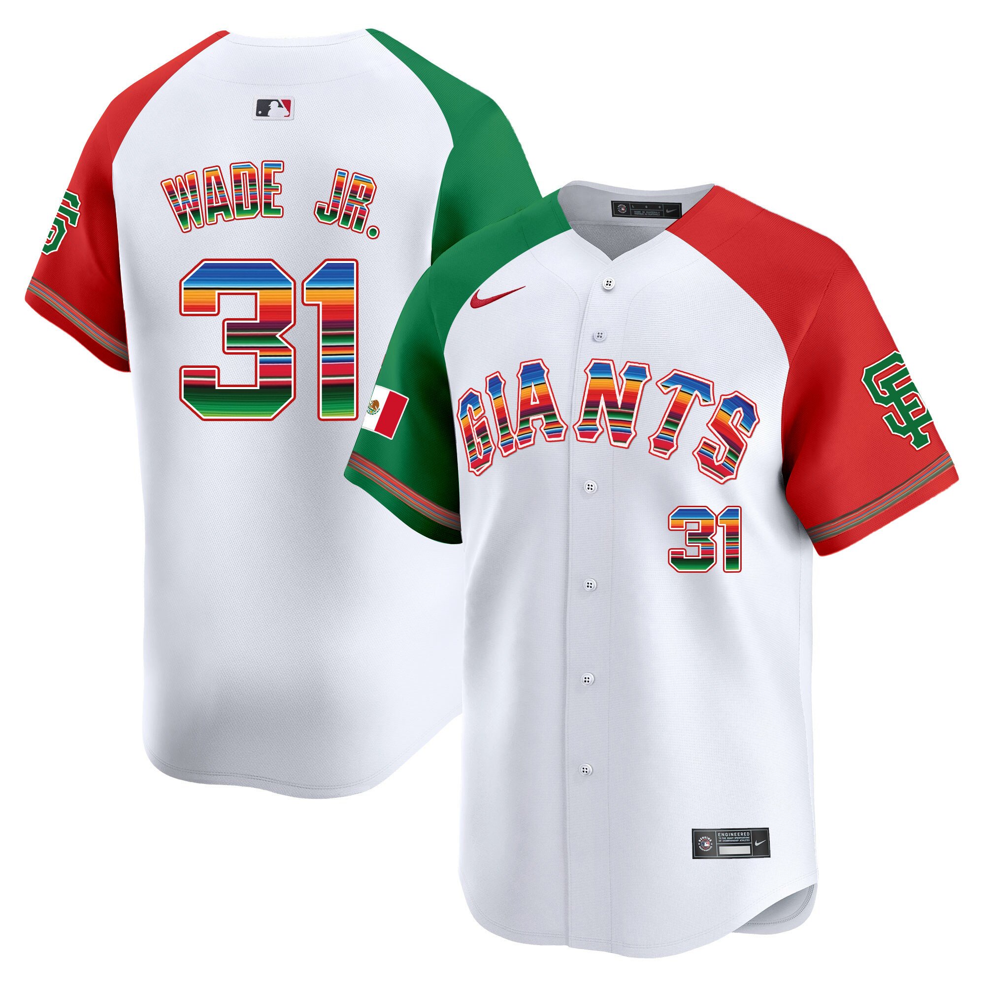 Men's Lamonte Wade Jr. San Francisco Giants Mexico Vapor Premier Limited Alternate Jersey - All Stitched