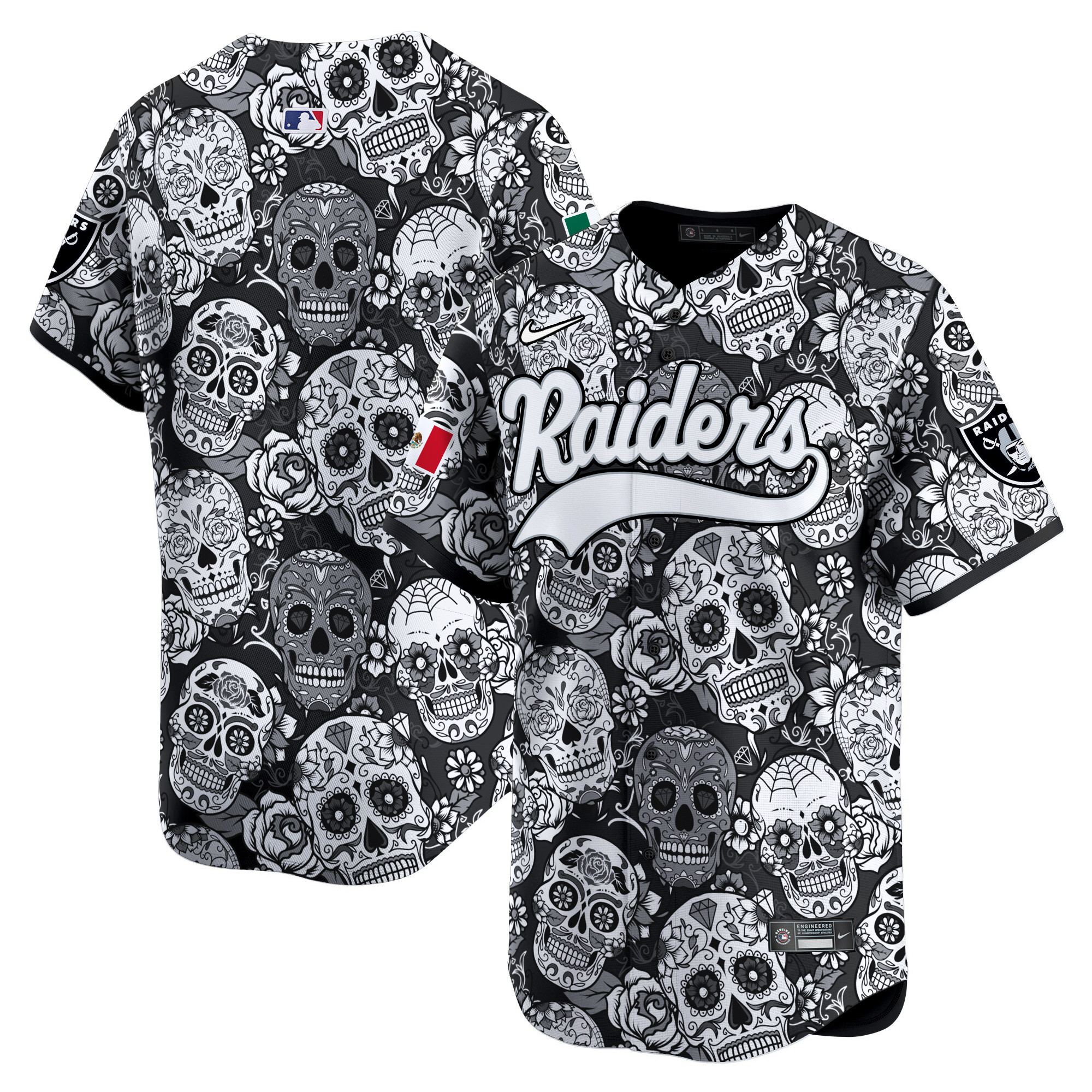 Men's Las Vegas Raiders Sugar Skull Mexico Vapor Premier Limited Team Jersey - Printed