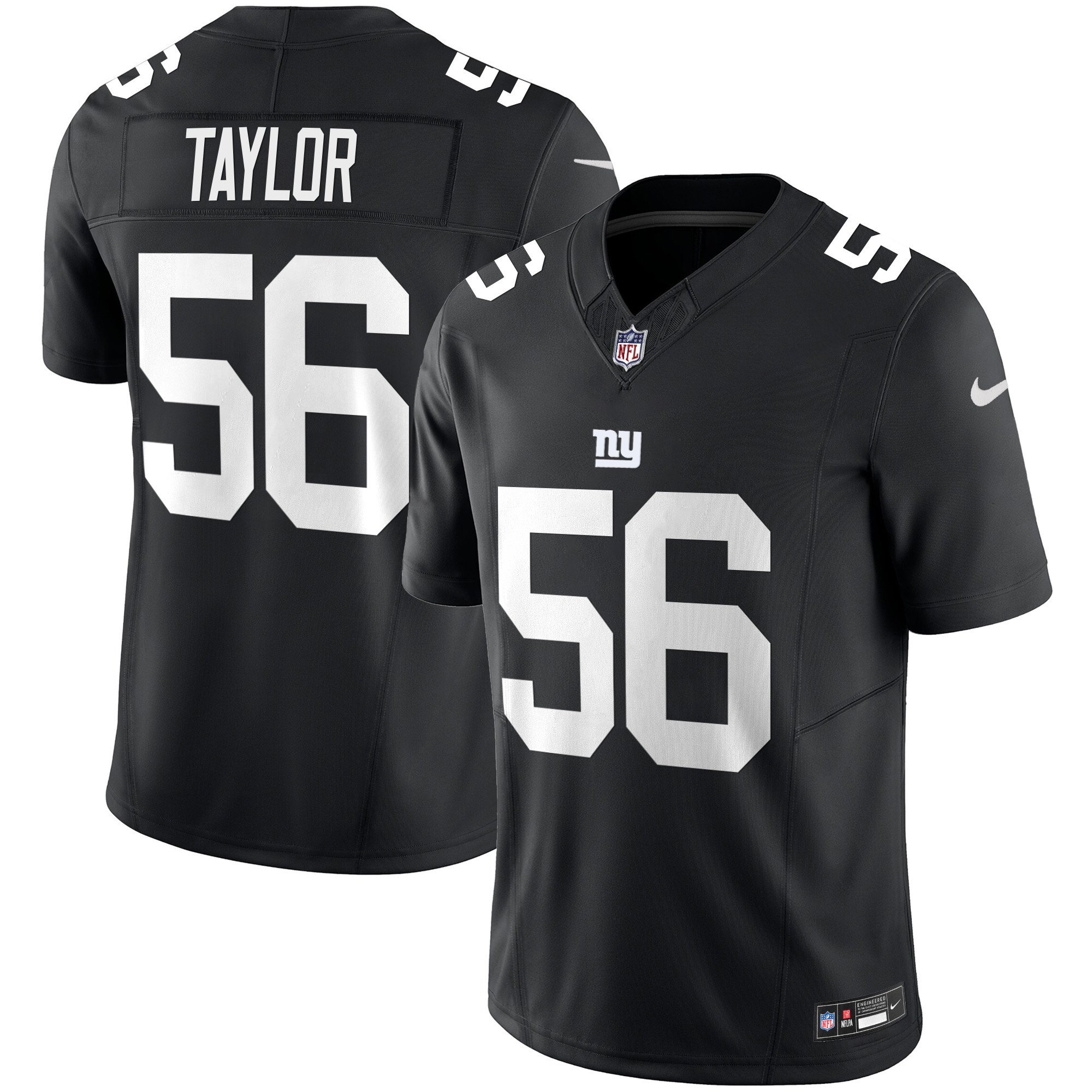 Men's Lawrence Taylor San Francisco Giants Vapor Limited Black Jersey - All Stitched