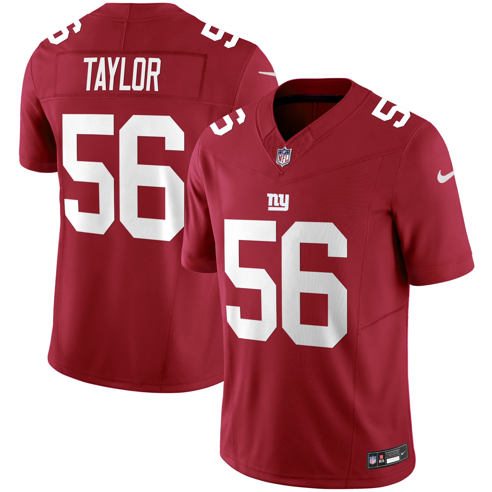 Men's Lawrence Taylor San Francisco Giants Vapor Limited Red Jersey - All Stitched