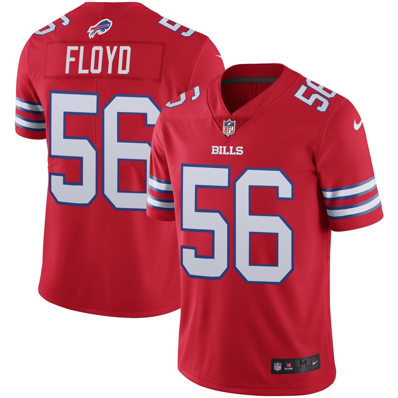 Men's Leonard Floyd Buffalo Bills Vapor Red Jersey - All Stitched